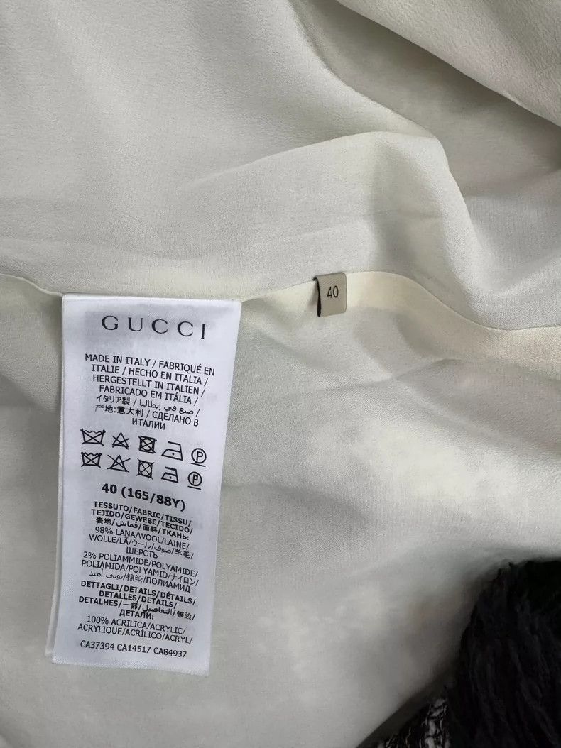 Gucci Gucci Plaid Fringed Jacket-2506 Size US M / EU 48-50 / 2 - 4 Thumbnail
