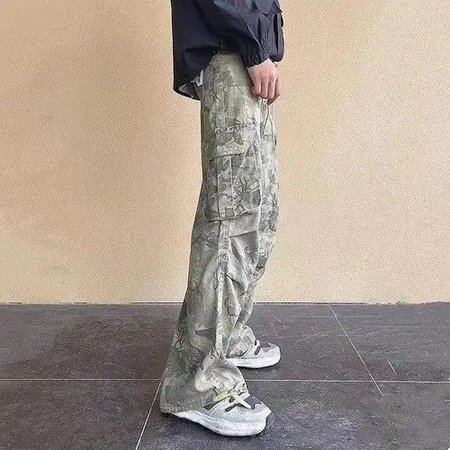 Jean Camouflage Baggy Cargo Pants Size US 32 / EU 48 - 2 Thumbnail