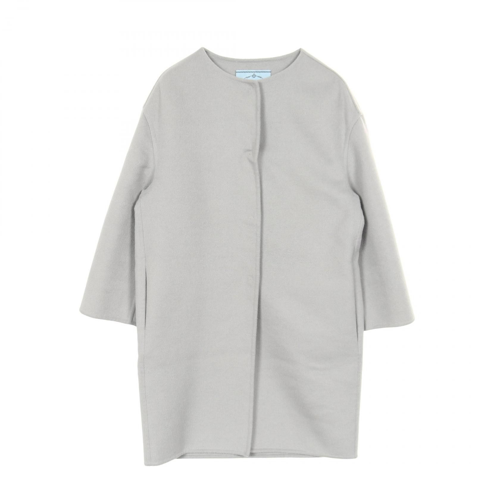 Prada Prada Prada Wool Angora Coat Textile Outerwear DUTY FREE for USA Size ONE SIZE - 1 Thumbnail