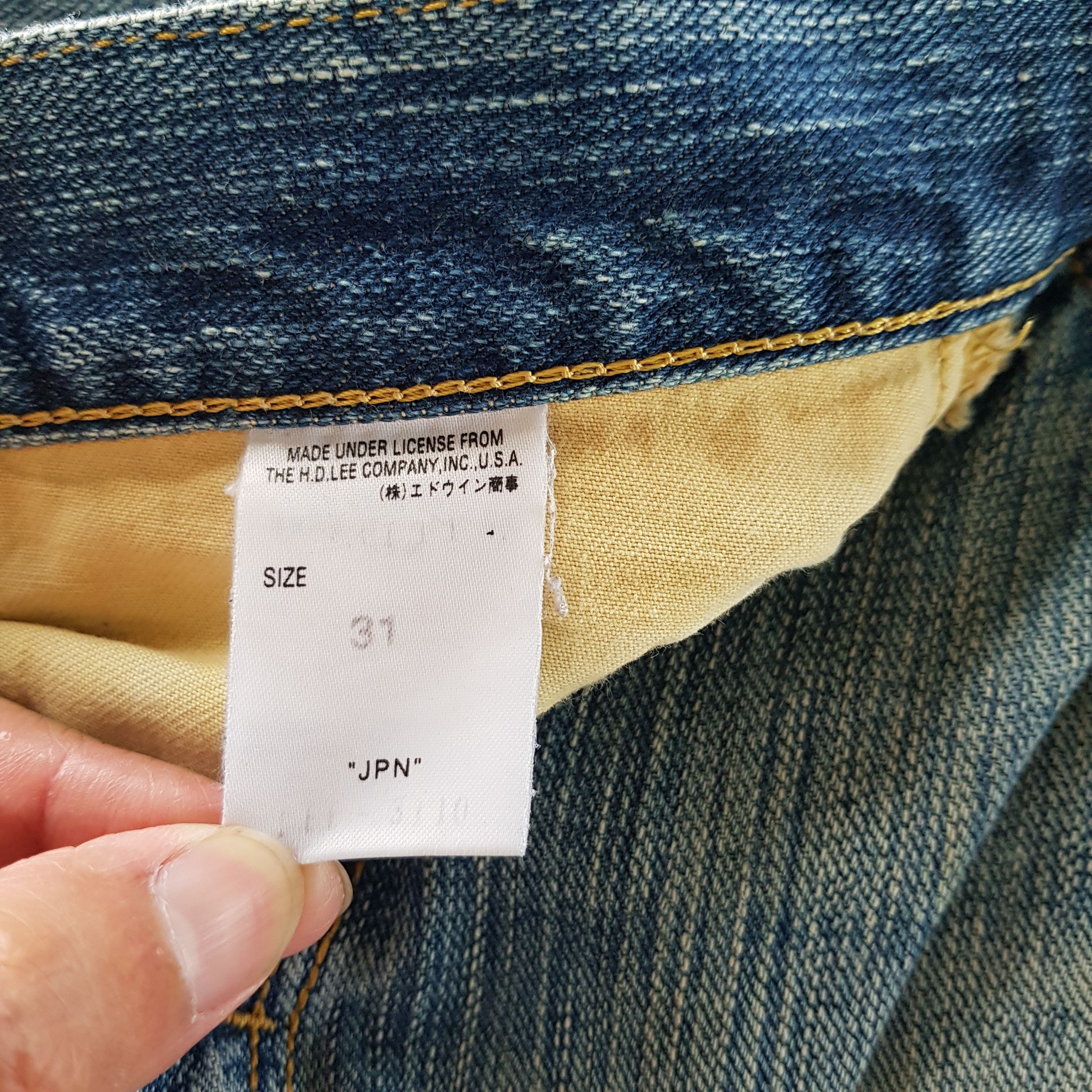 Levi's Vintage 90s Lee Jeans Distressed Lee Faded Light Wash Denim Size US 30 / EU 46 - 10 Thumbnail
