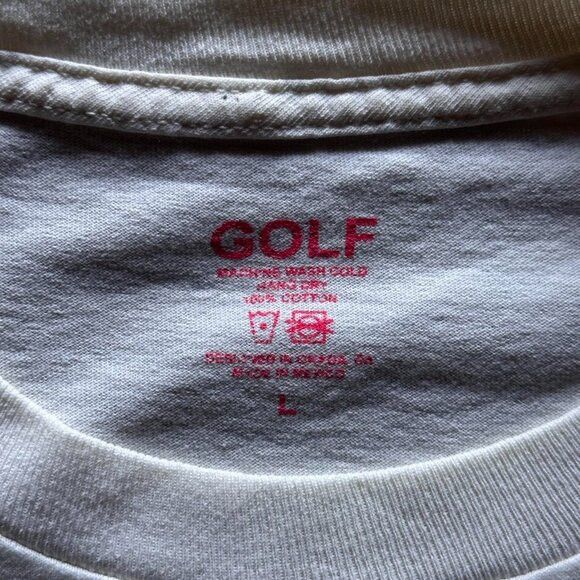 Golf Wang golf wang logo beige boxy tee Size US L / EU 52-54 / 3 - 5 Thumbnail