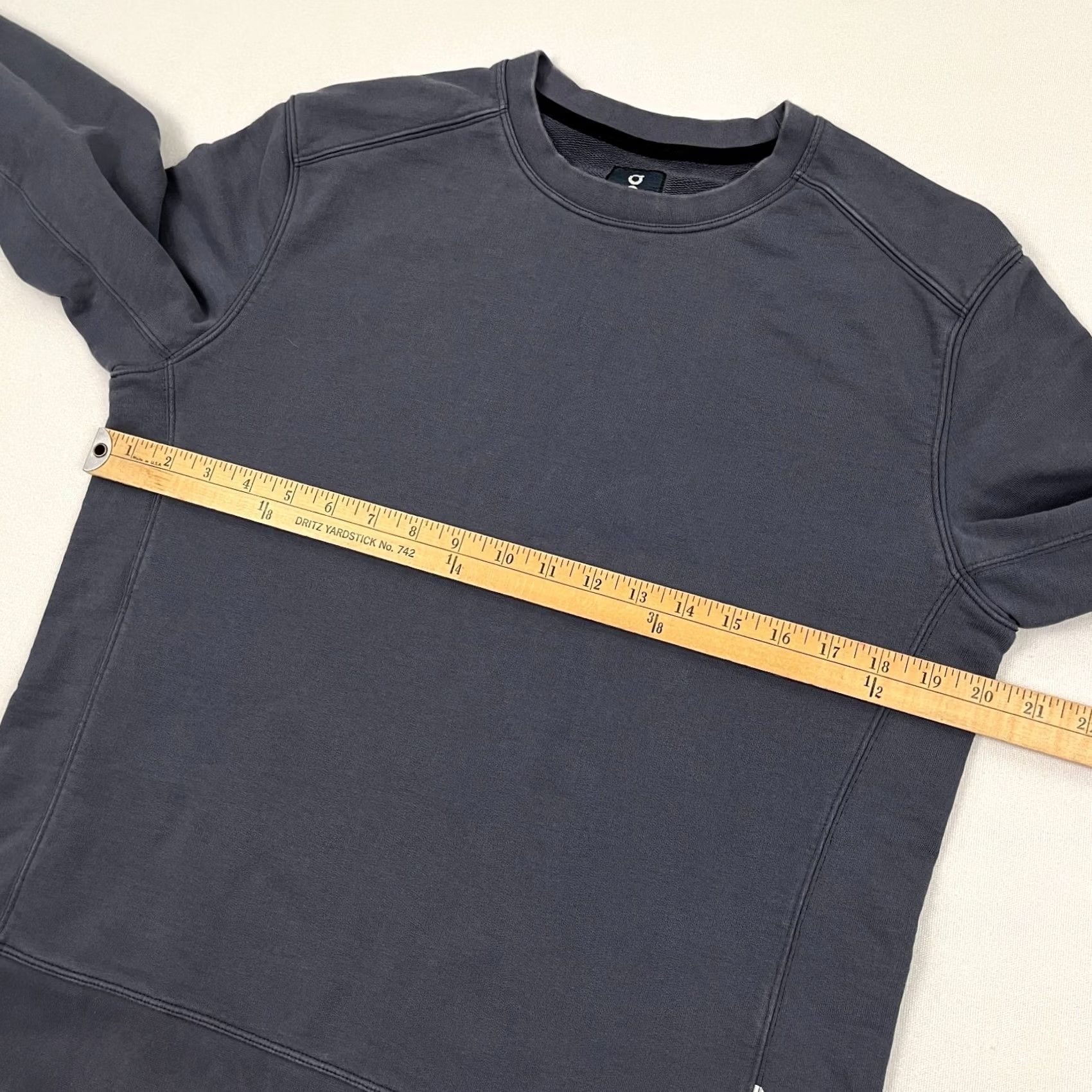 J Brand VINTAGE not applicable -> ON Brand Running Crew Sweatshirt Mens M Blue Gray Active Pullover Casual Cotton Size US M / EU 48-50 / 2 - 5 Thumbnail