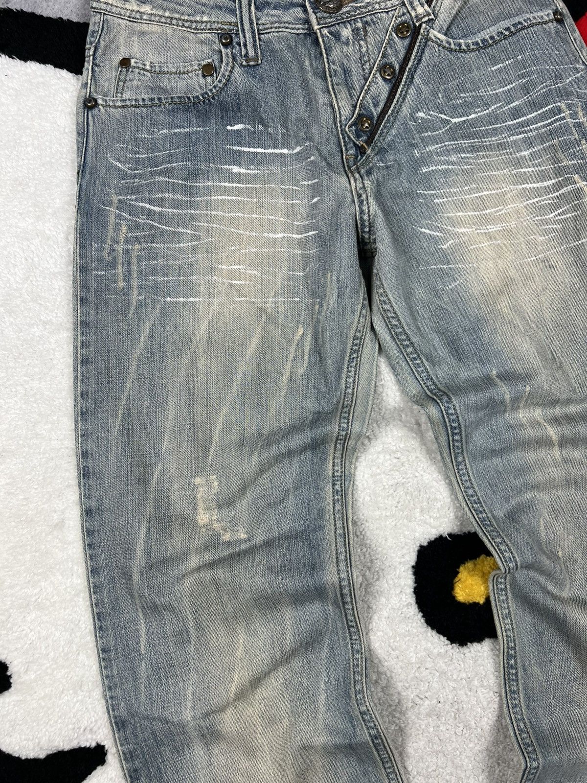 Japanese Brand Vintage Japanese Junya Watanabe GOA Style Denim Y2K Jeans Size US 30 / EU 46 - 4 Thumbnail
