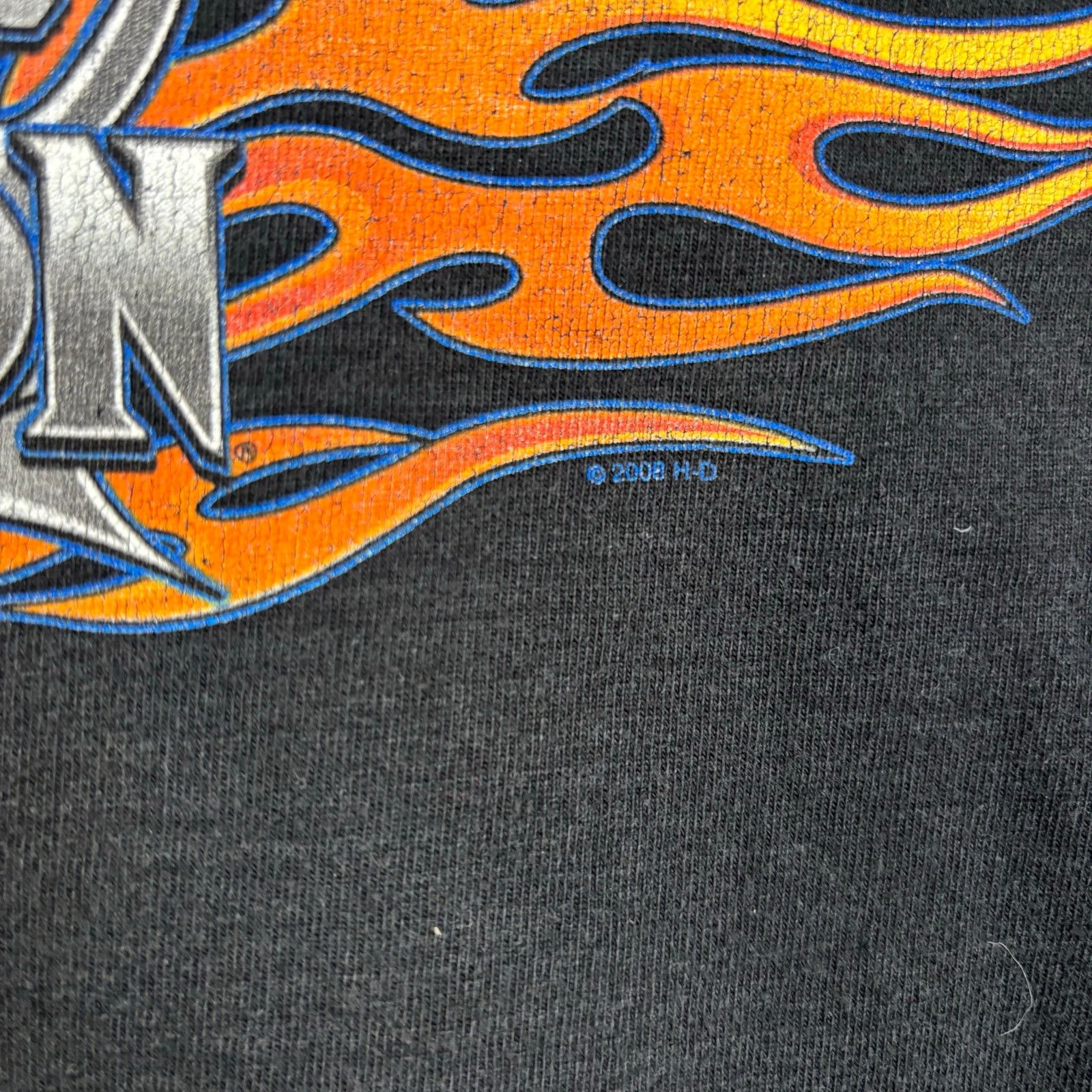 Harley Davidson Harley Davidson Long Sleeve Print 2008 Black Tee Size US XL / EU 56 / 4 - 3 Thumbnail