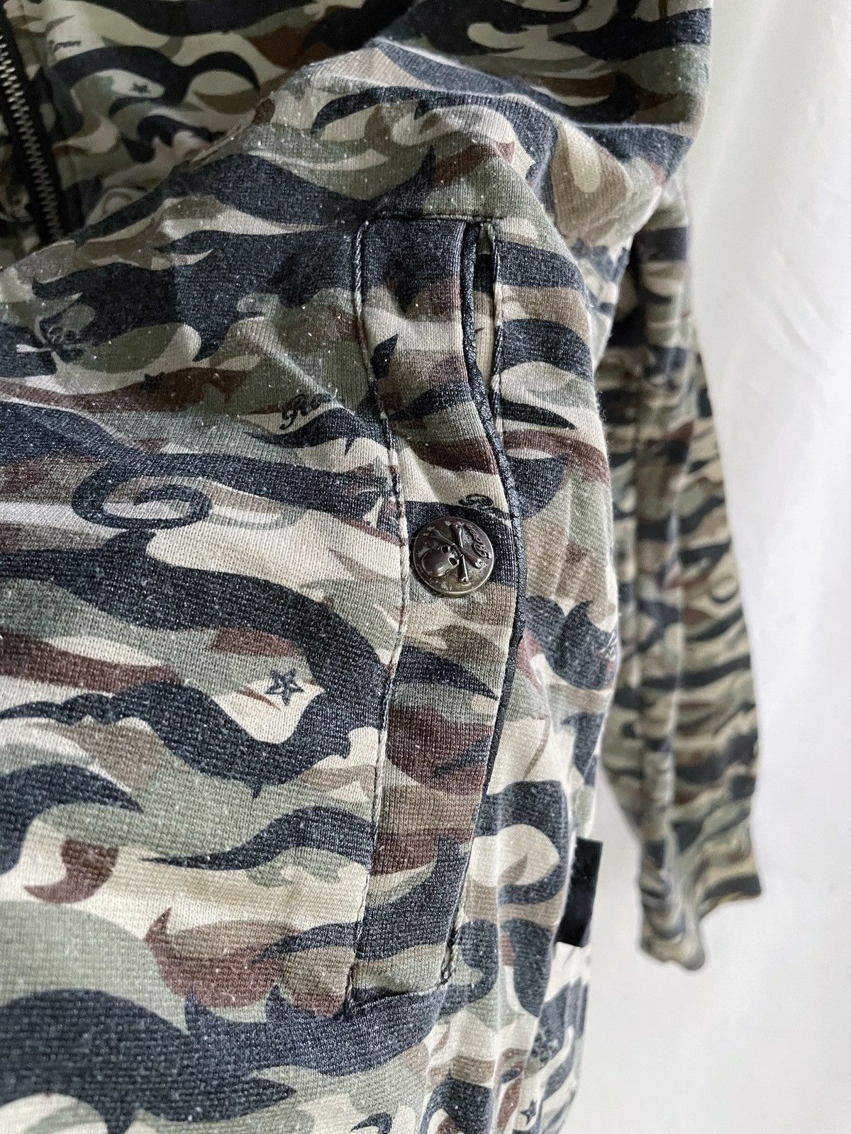 Roen ROEN GOLD SKULL ARMY ZIP HOODIE Size US L / EU 52-54 / 3 - 5 Thumbnail