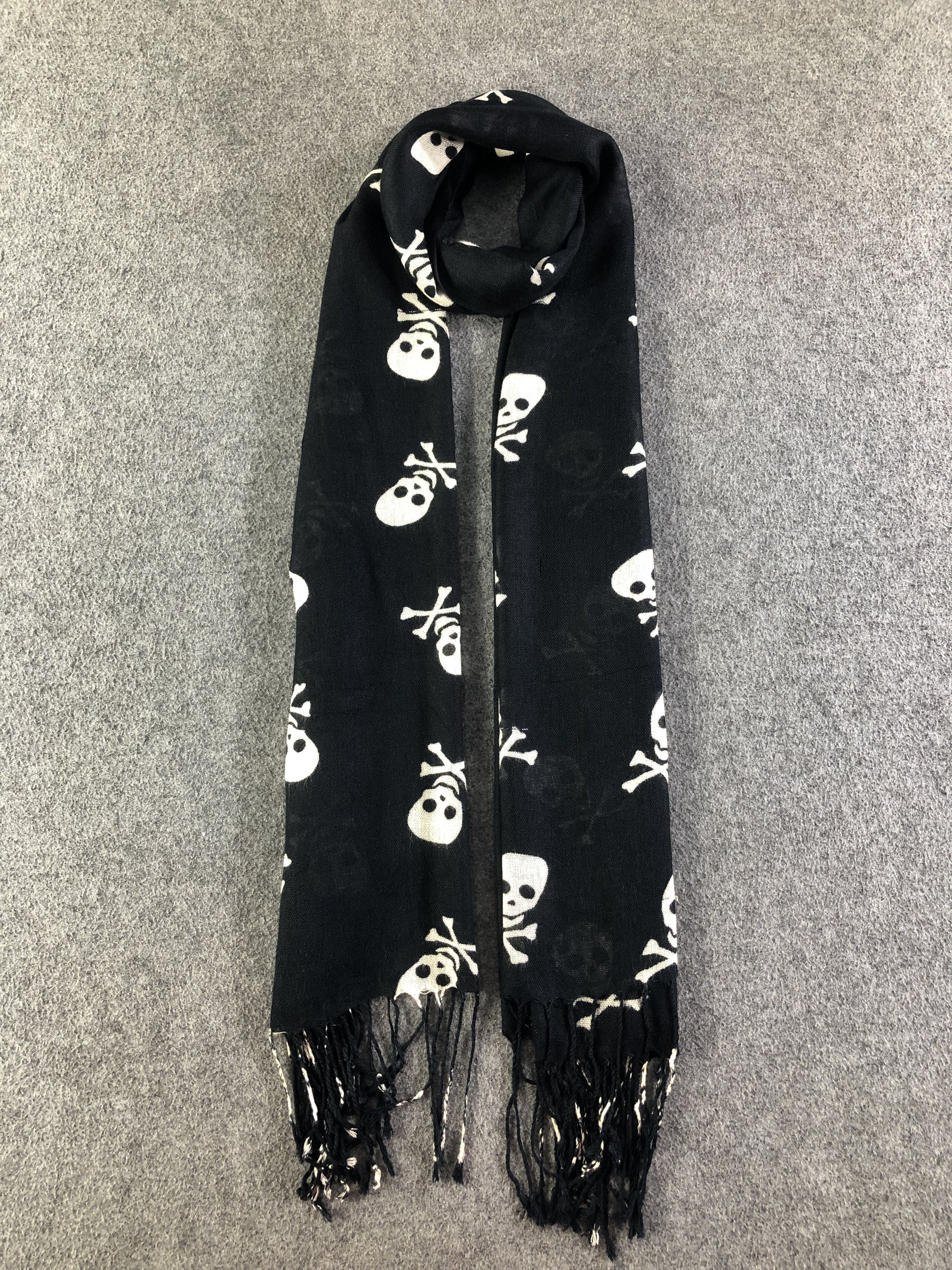 Vintage Skulls Design Scarf / Muffler / Neckwear SS1441 Size ONE SIZE - 3 Thumbnail