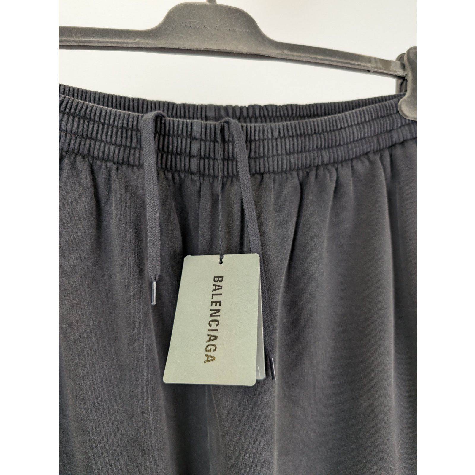 Balenciaga o1rshd1 Soft Black Left Hand Denim Patched Sweatpants Black Size US 32 / EU 48 - 7 Thumbnail
