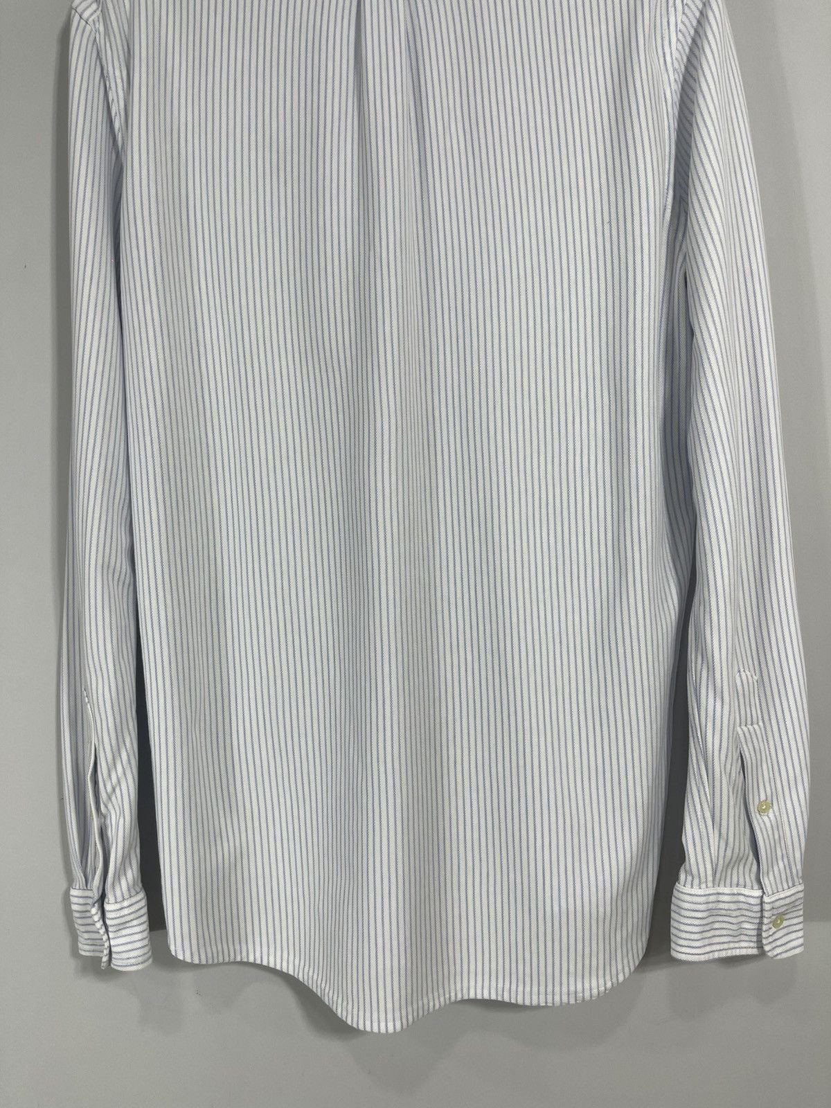 Polo Ralph Lauren Polo Ralph Lauren Knit Oxford White/Blue Striped Shirt Size US XL / EU 56 / 4 - 10 Thumbnail