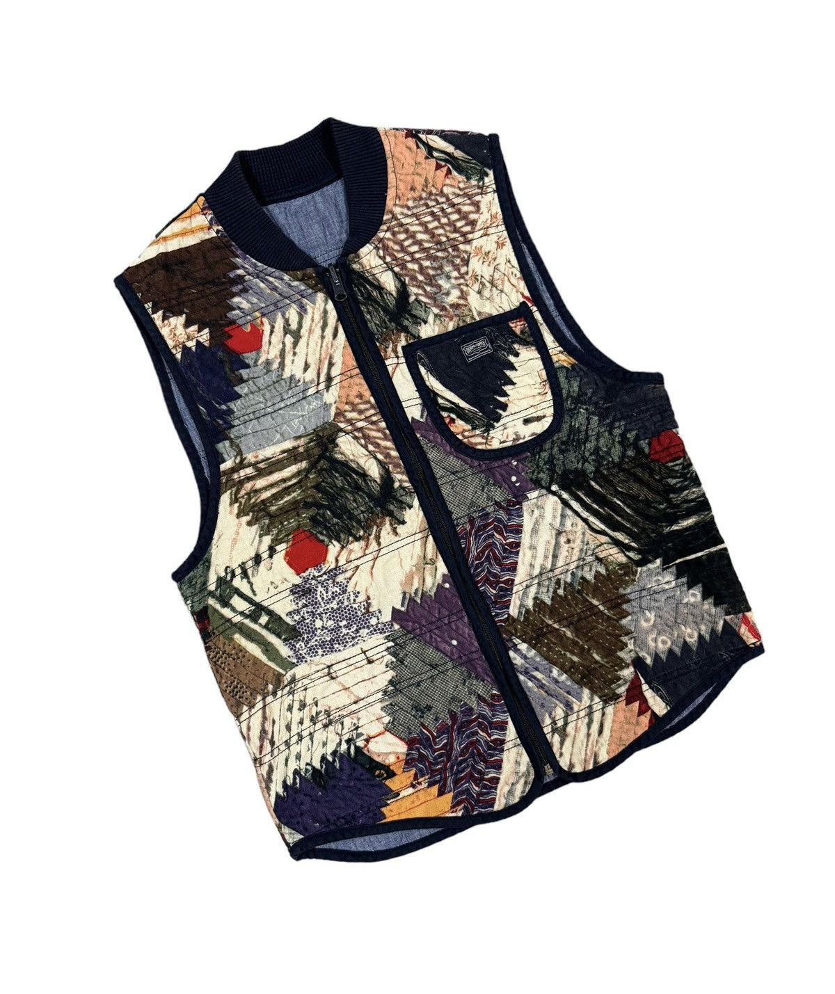 Denim & Supply Ralph Lauren × RRL Ralph Lauren Ralph Lauren Vest Jacket Southwestern Najavo Patchwork Ranch Size 42S - 5 Thumbnail