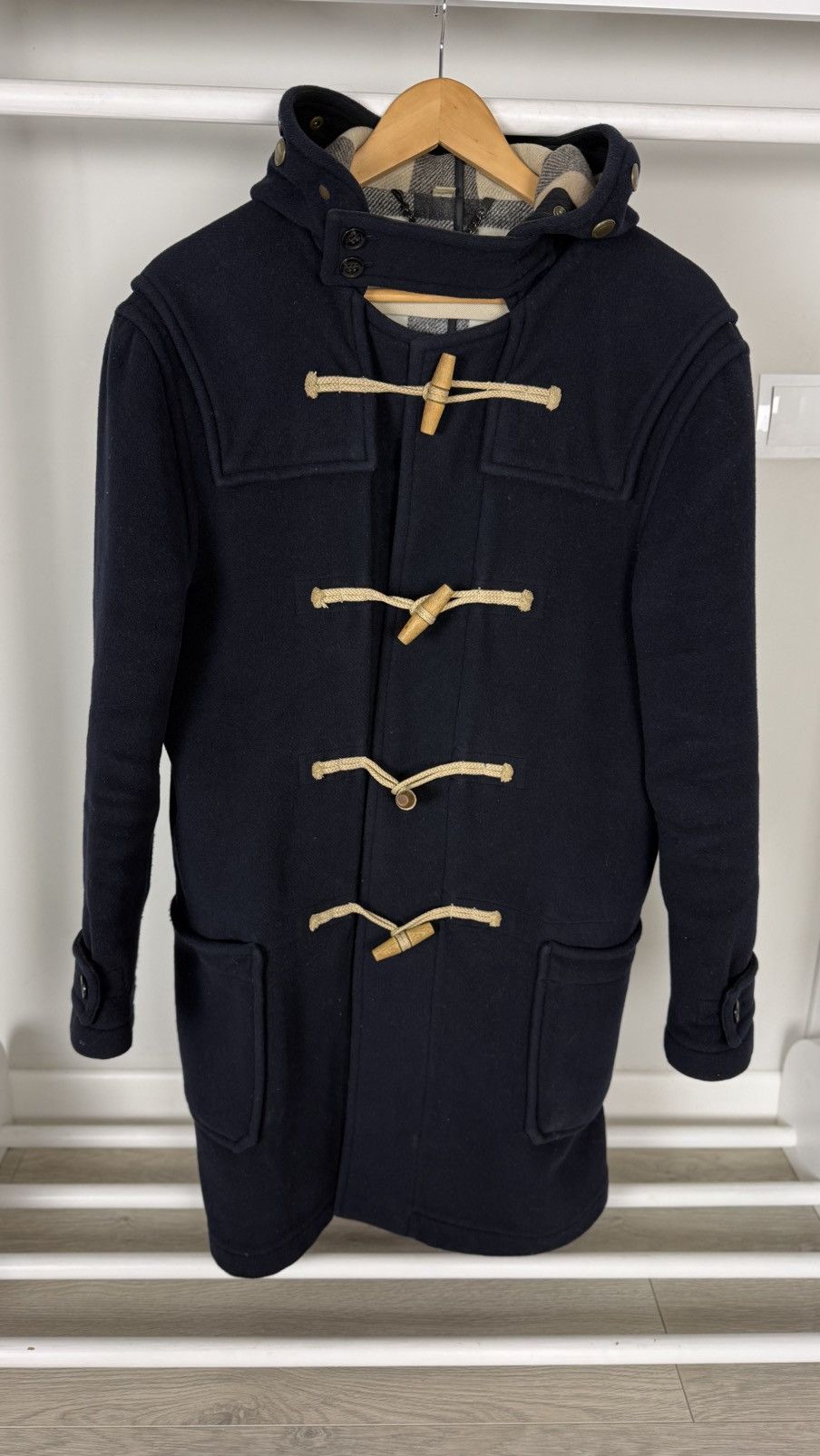 Burberry Burberry Brit Nova Check Duffle Coat Size US M / EU 48-50 / 2 - 3 Thumbnail