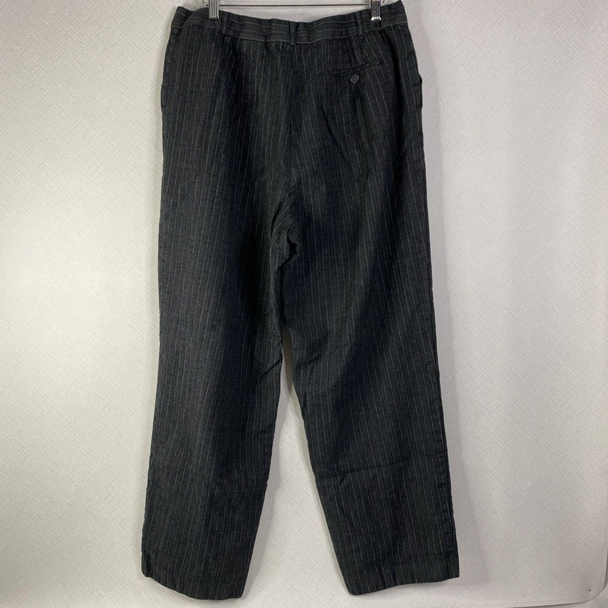 Talbots Talbots Gray Pinstripe Women's Dress Wool Pants Career Sz 18 Size 40" / US 18 - 3 Thumbnail