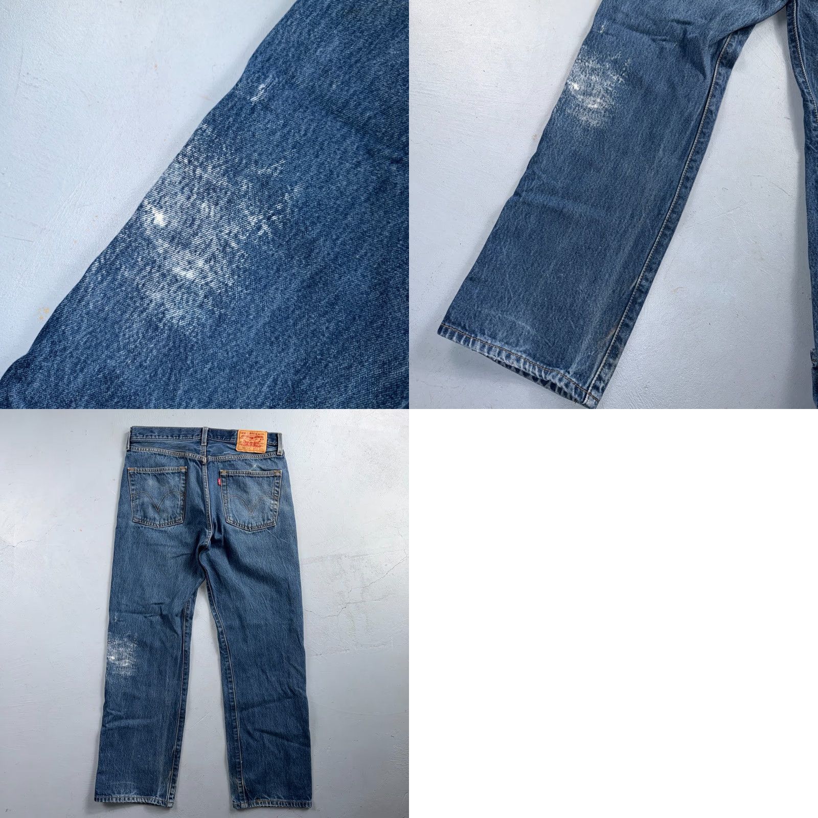 Levi's Levis 501 Vintage Jeans 501 Levi's Straight Leg 34x33 Blue Med Wash 90s Mens Regular Size US 34 / EU 50 - 11 Thumbnail