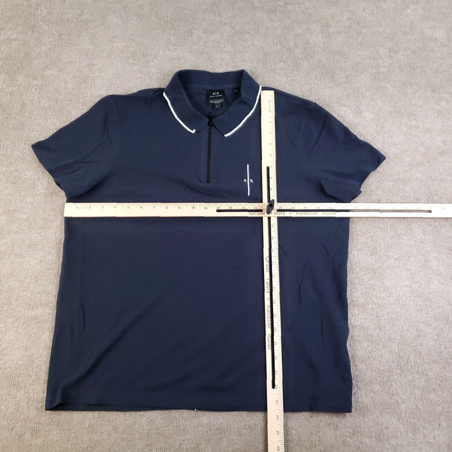 Armani Exchange Armani Exchange Polo Shirt Mens XL Blue Short Sleeve Embossed Logo Polo Shirt Mens XL Blue Short Sleeve Embossed Logo Size US XL / EU 56 / 4 - 2 Thumbnail