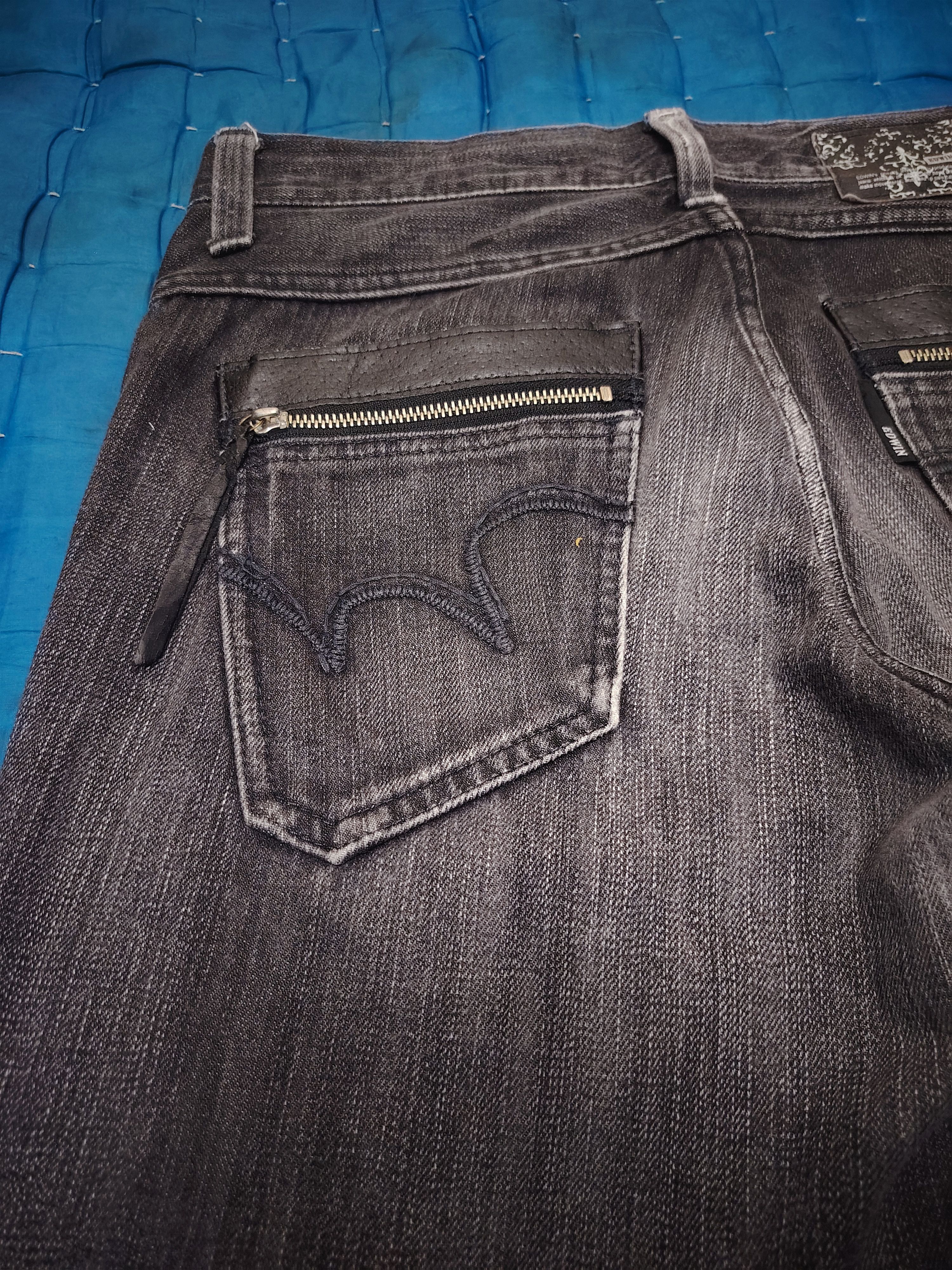 Edwin Japanese Edwin Flared jeans Half Leather Pocket Size US 31 - 19 Thumbnail