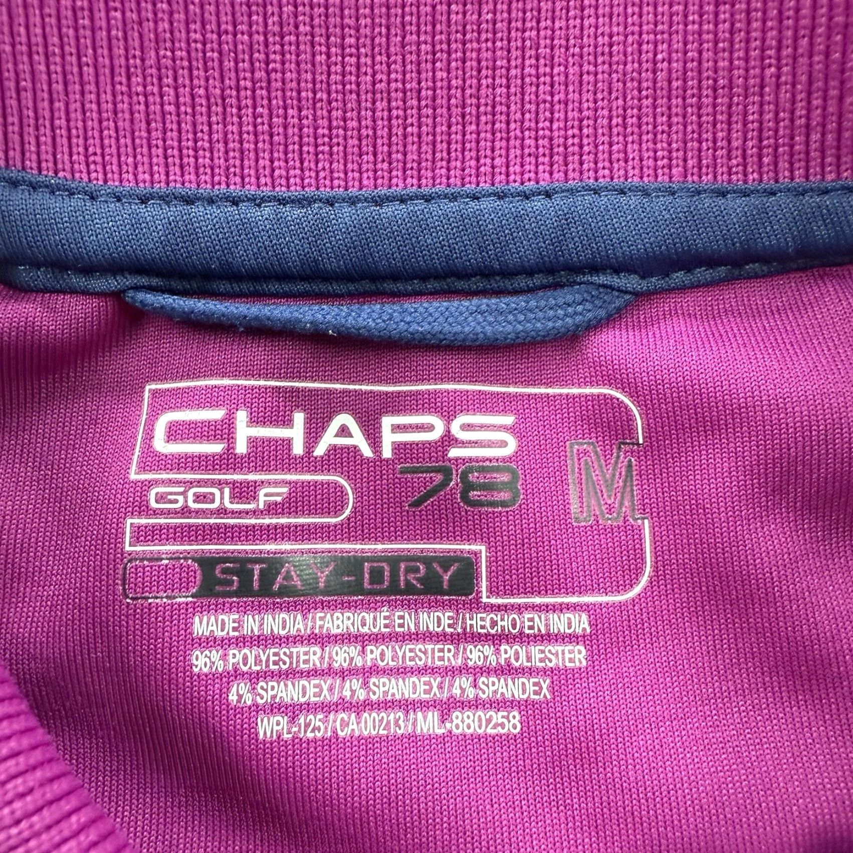 Chaps Chaps Golf Polo Shirt Men Medium Polyester Golfing Stay Dry Outdoors Polo Shirt Men M Multicolor Golf Outdoor Preppy Casual 90s Theme Mens Size US M / EU 48-50 / 2 - 3 Thumbnail