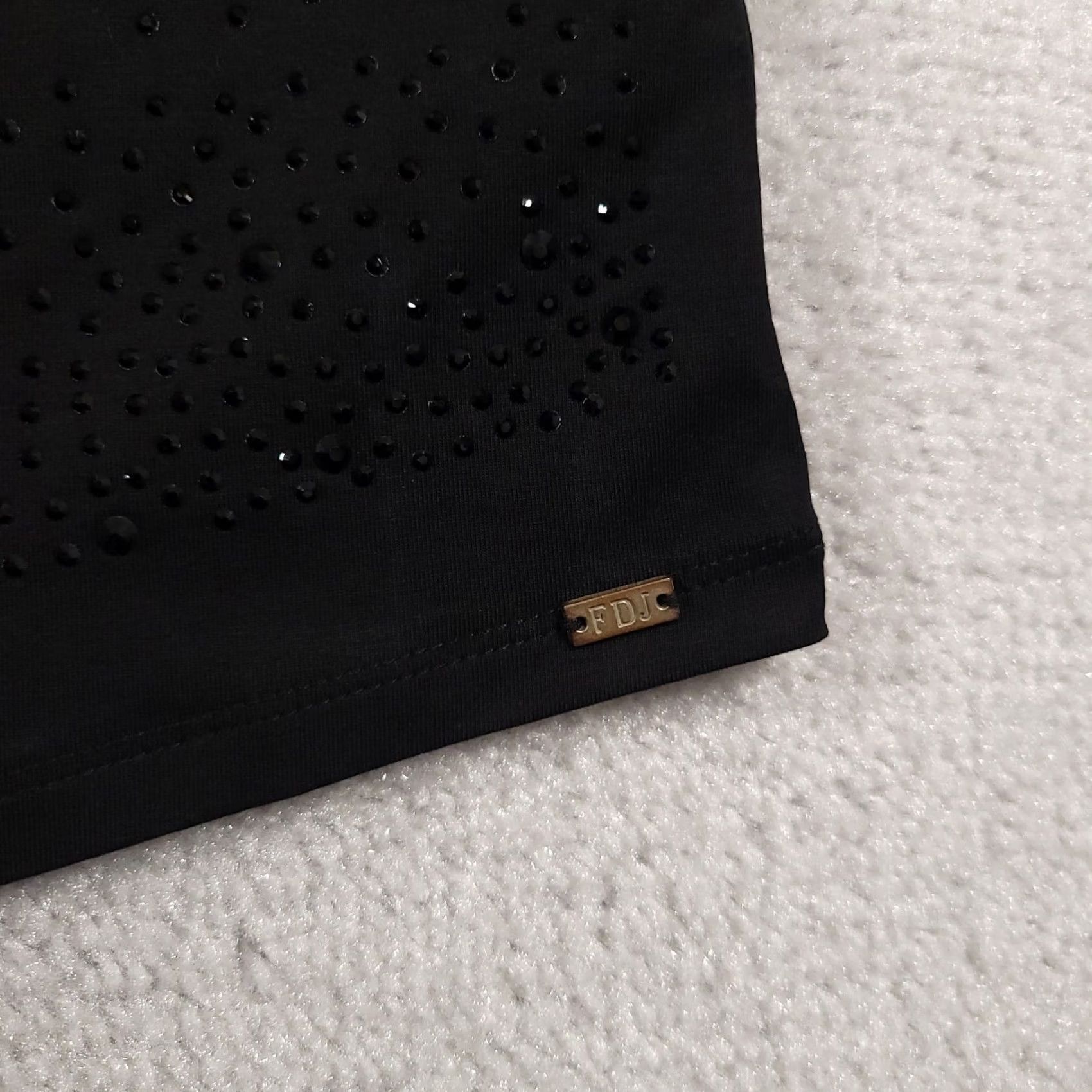 Vintage FDJ French Dressing Tank Women’s XXL Black Studded Sleeveless Scoop Shirt Jeans Shirt Tank Top Casual Party/Cocktail Travel Womens Size S / US 4 / IT 40 - 4 Thumbnail