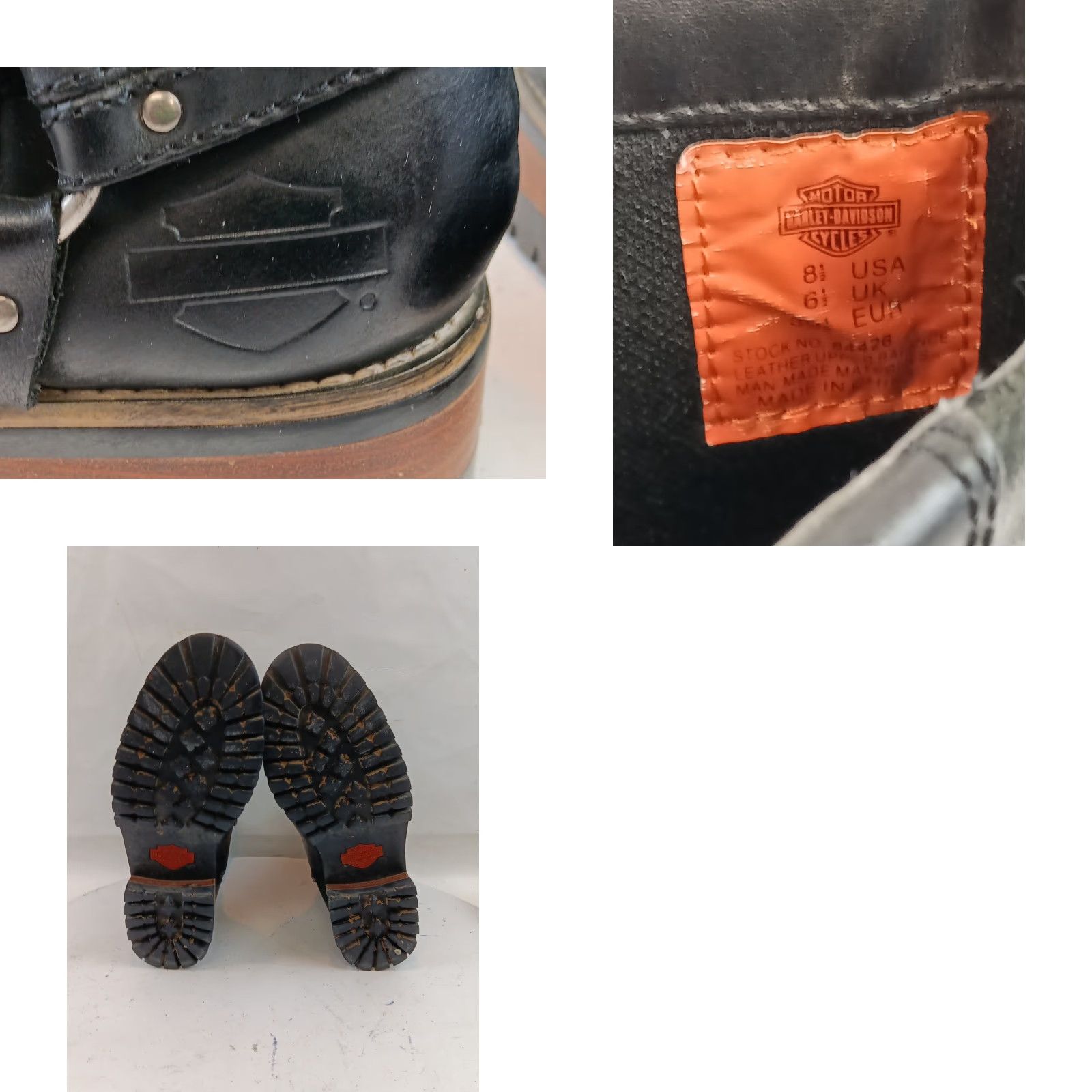 Harley Davidson Harley Davidson Boots Womens 8.5 Black Leather Harness Motorcycle Riding Size US 9 / IT 39 - 11 Thumbnail