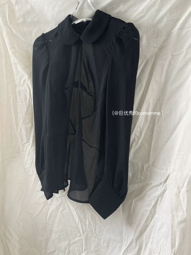 Comme des Garcons Comme Des Garcons Junya Watanabe Black yuanbao Collar Bubb Size XS / US 0-2 / IT 36-38 - 6 Thumbnail