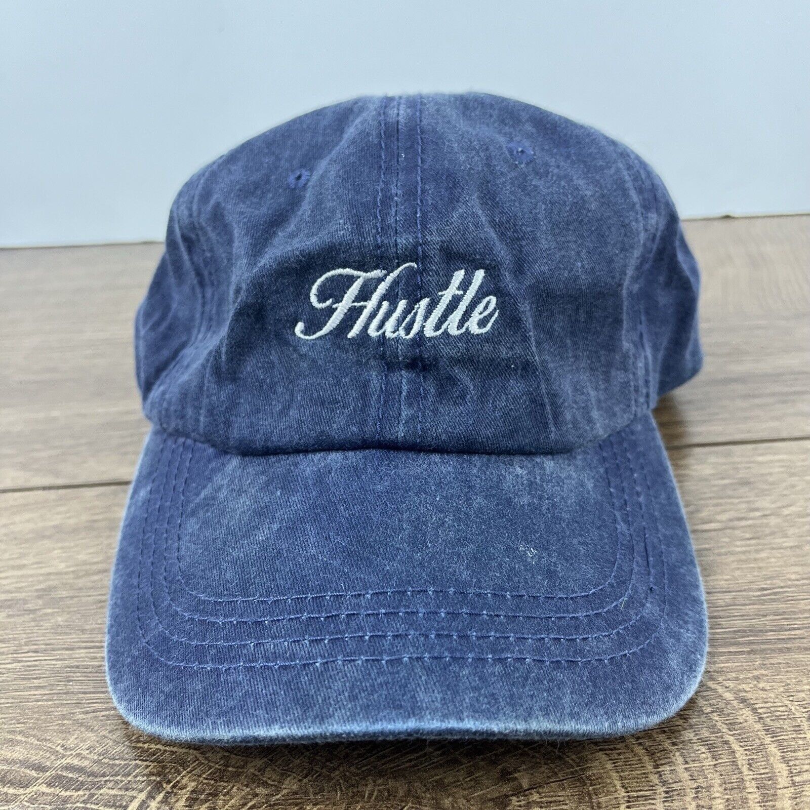 Other Hustle Hat Blue Hustle Adjustable Hat Blue Adjustable Hat Bl Size ONE SIZE - 3 Thumbnail