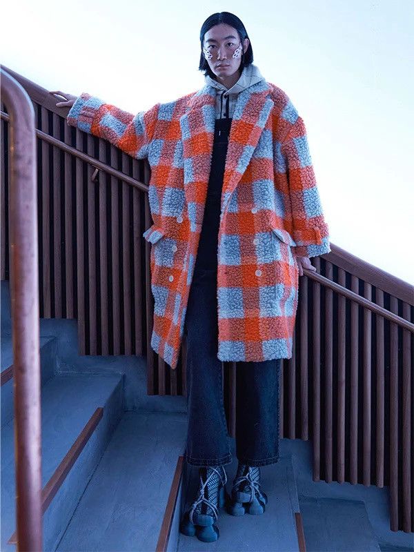 Henrik Vibskov !DS! AW22 Henrik Vibskov Checkered Ahoy Long Coat Size US XL / EU 56 / 4 - 1 Thumbnail