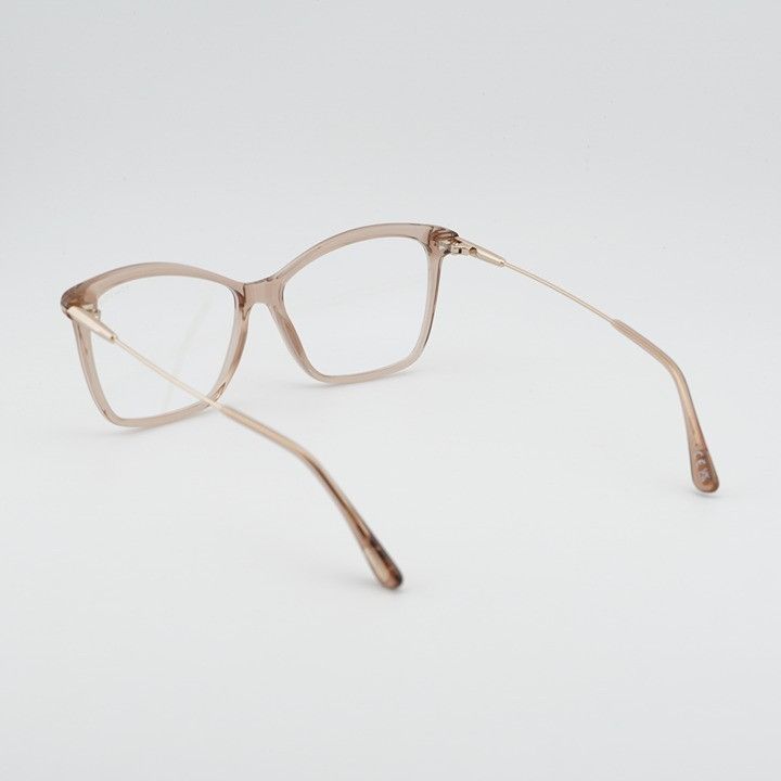 Tom Ford Tom Ford FT5687-B 045 Eyeglasses Shiny Light Brown 56mm Size ONE SIZE - 8 Thumbnail