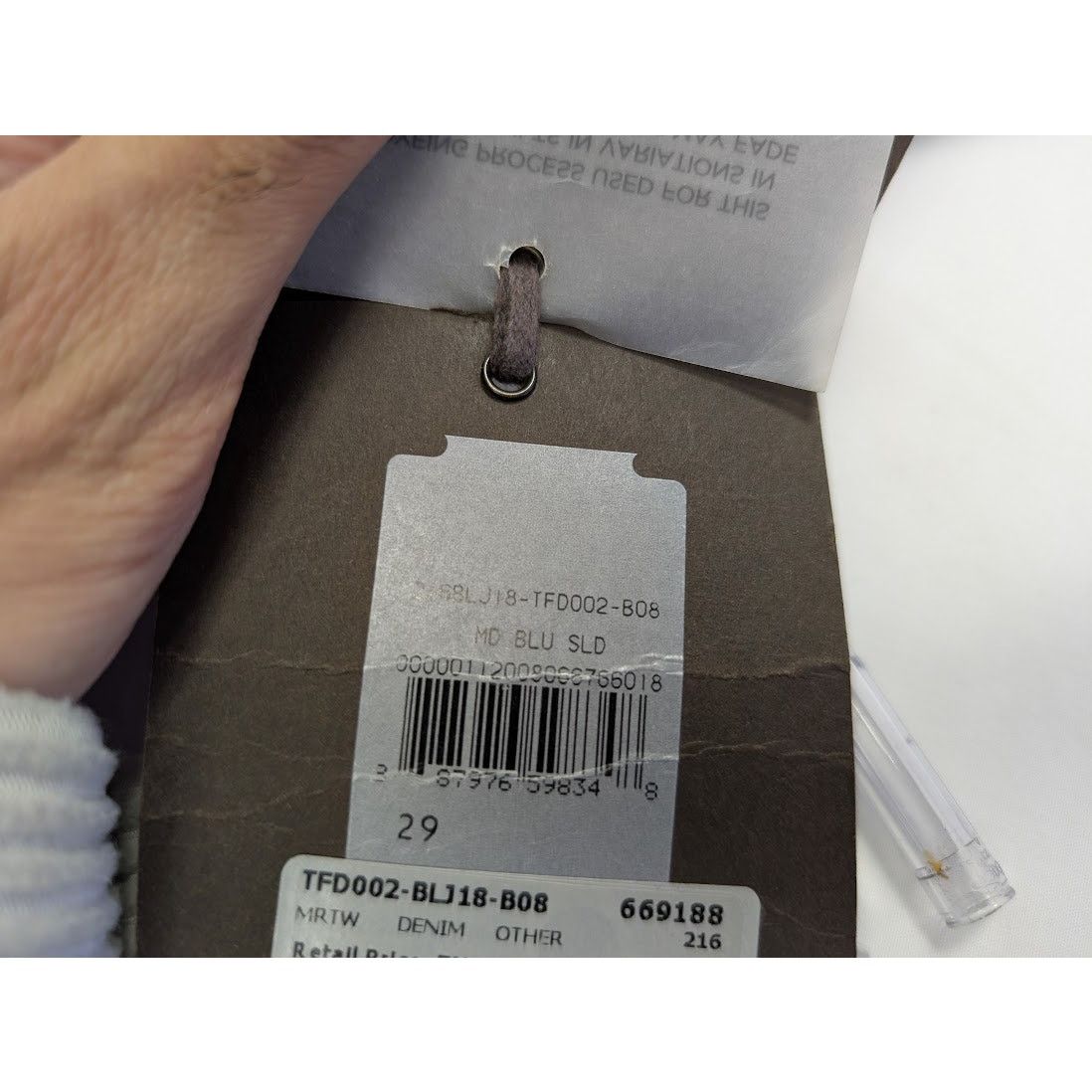 Tom Ford o1rshd1 Q:2 / Straight Denim Jeans in Blue 29 Size US 29 - 20 Thumbnail