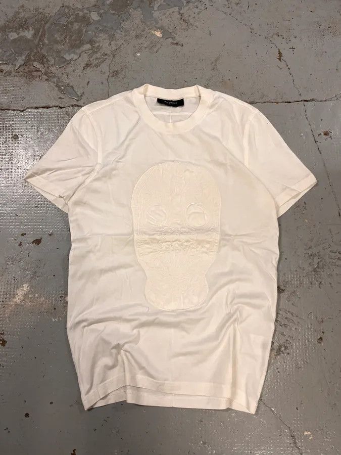 Givenchy SS2011 Givenchy Embroided Mask White T-Shirt Size US S / EU 44-46 / 1 - 6 Thumbnail