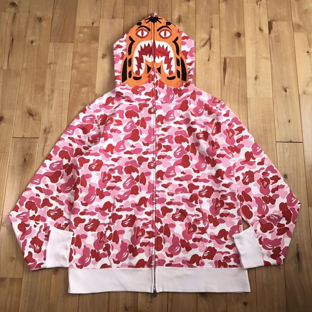 Bape ABC camo pink tiger full zip hoodie a bathing ape Size US XL / EU 56 / 4 - 1 Thumbnail