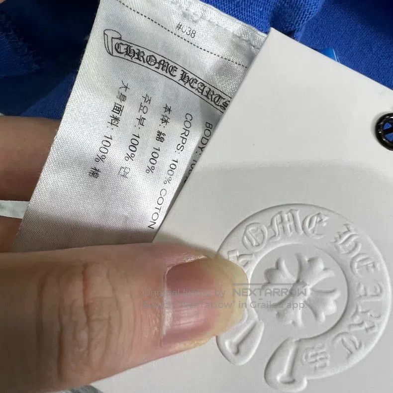 Chrome Hearts CHROME HEARTS Size M Scroll rune logo short sleeve t-shirt Size US M / EU 48-50 / 2 - 7 Thumbnail