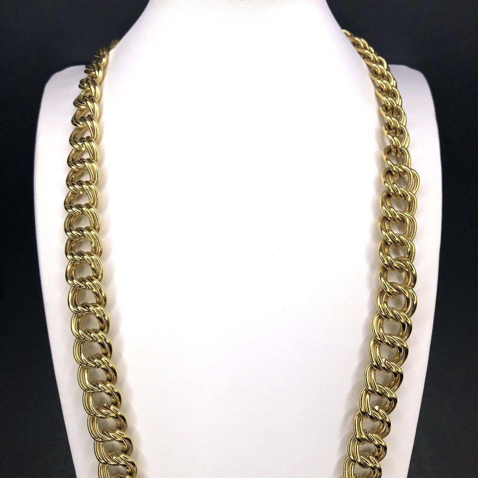 Givenchy Vtg 80s Heavy Chunky Givenchy Chain Necklace 31" Gold tone Size ONE SIZE - 4 Thumbnail