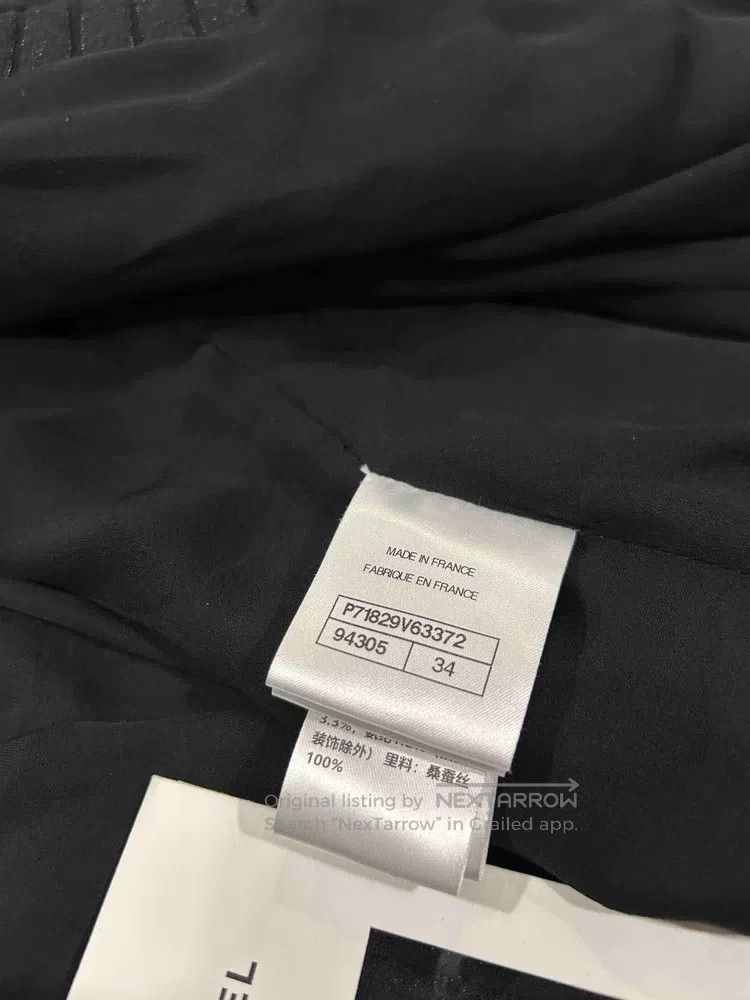 Chanel Chanel Black and white glitter striped round-neck jacket Size XXS / US 00 / IT 34 - 6 Thumbnail