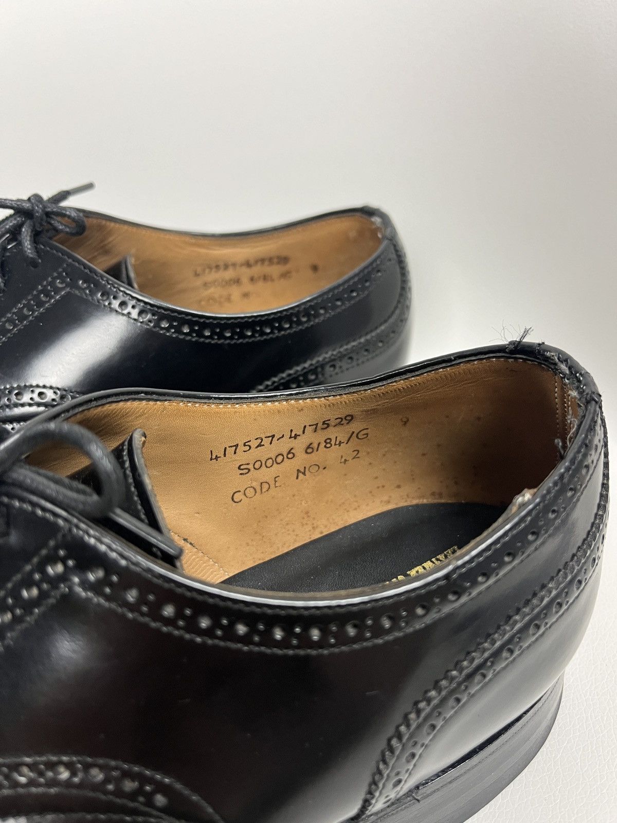 Cheaney Vintage Joseph Cheaney Oxford Brogue Shoes Calf Leather UK 9 Size US 9 / EU 42 - 20 Thumbnail