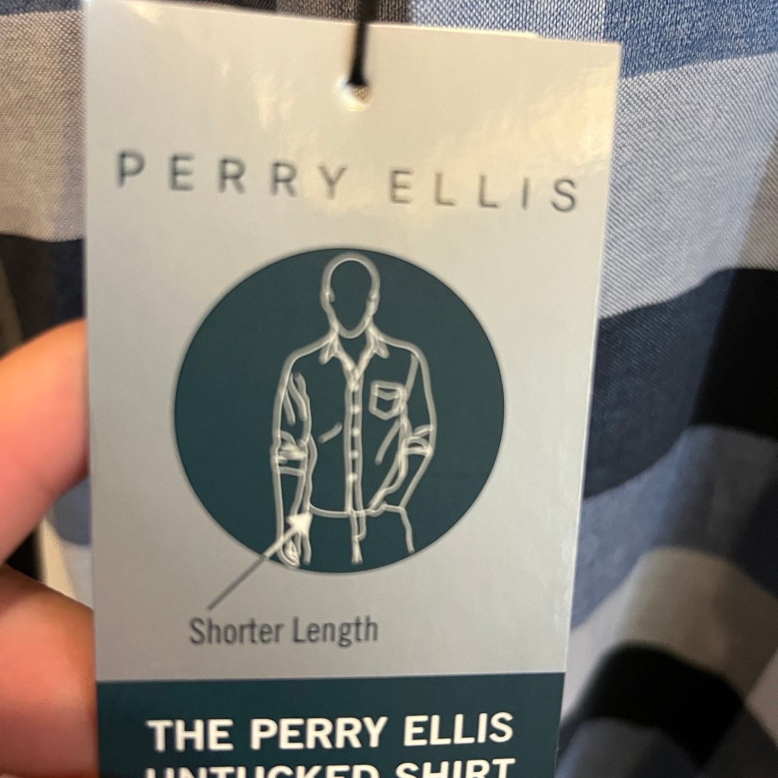 Perry Ellis Perry Ellis Blue Flannel Shirt Size US XXL / EU 58 / 5 - 7 Thumbnail