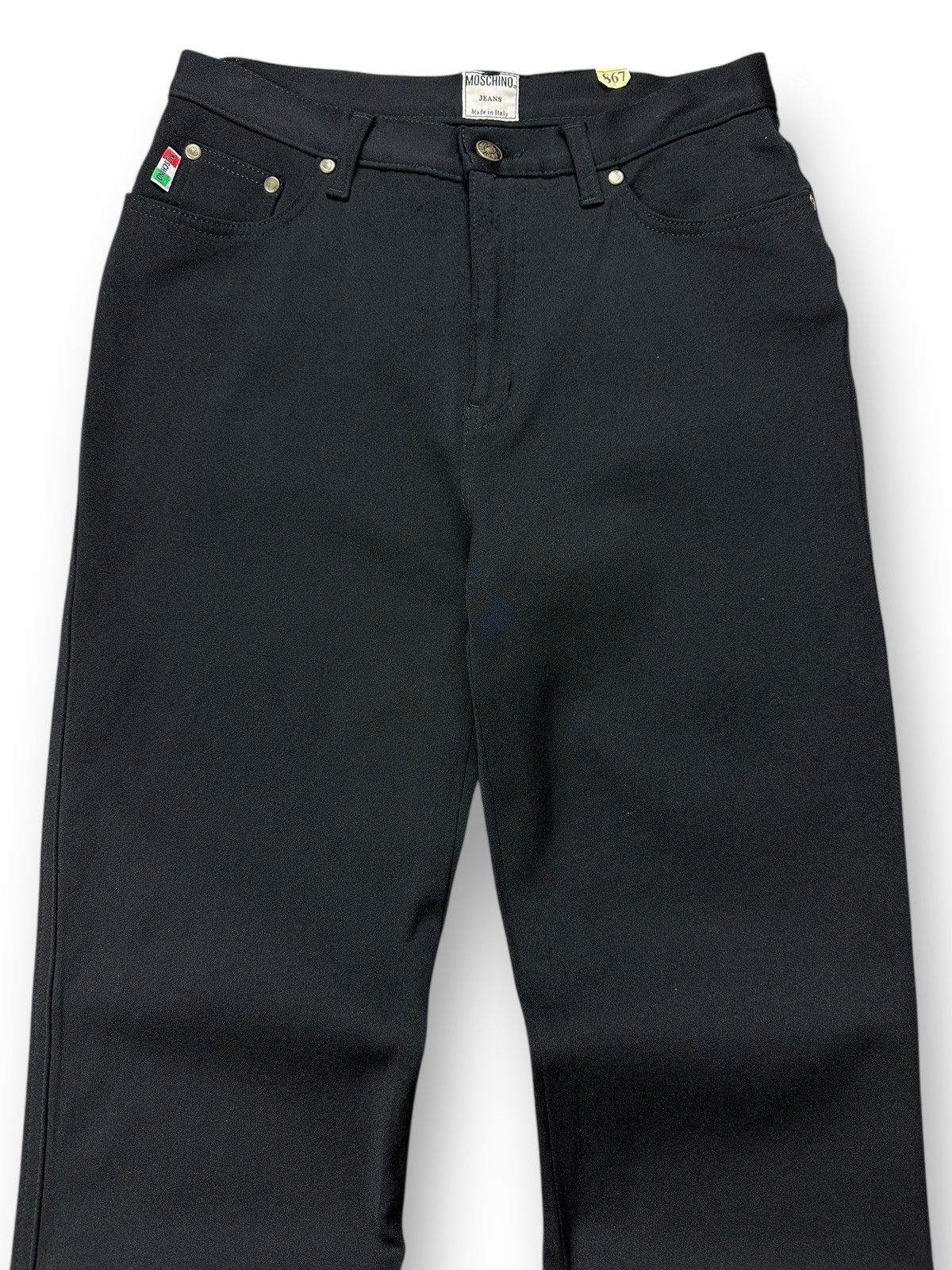 Moschino Vintage 90’s Moschino Jeans Black Pants Trousers Size 30" / US 8 / IT 44 - 7 Thumbnail