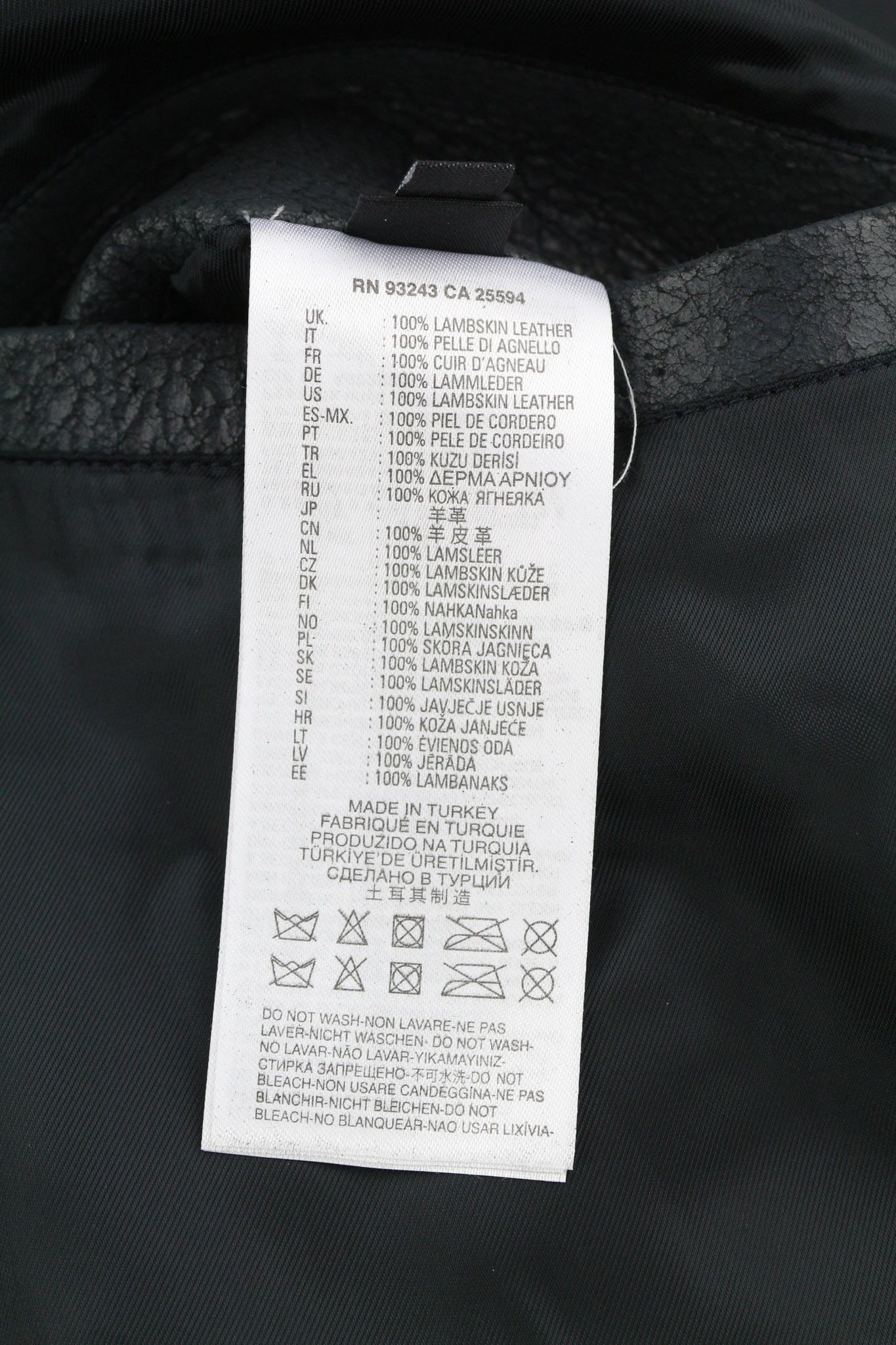 Diesel L-COAT-CRK XL Lambskin Leather Notch Lapel Coat 40084 Size US XL / EU 56 / 4 - 10 Thumbnail