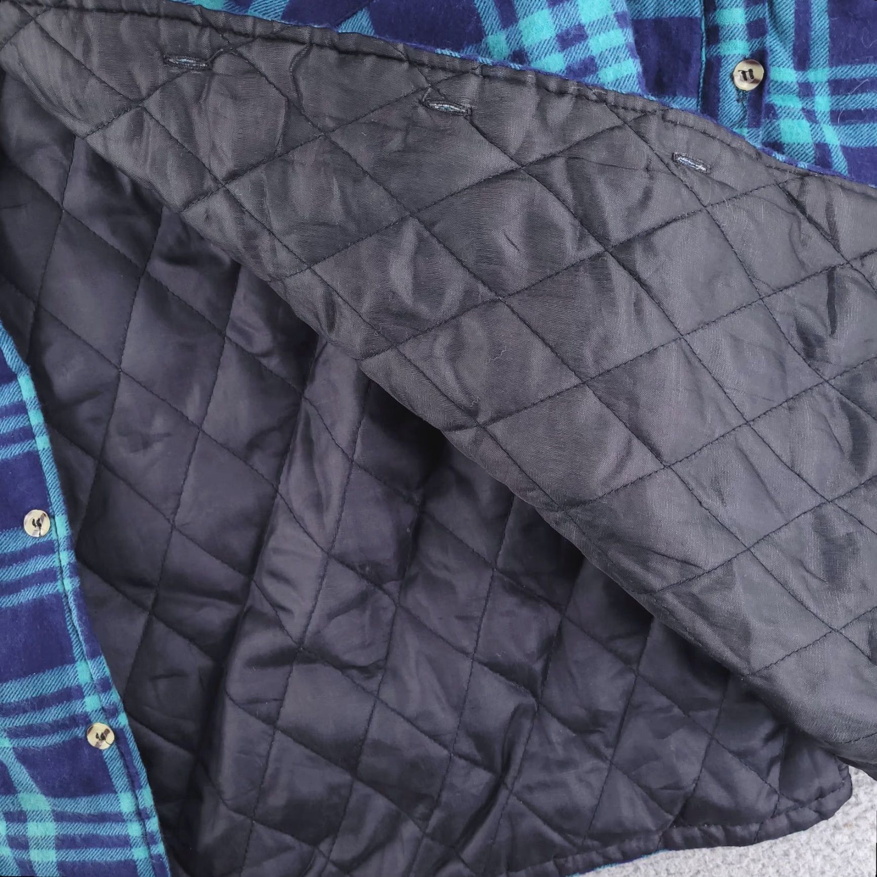 Rails Vintage Open Trails Coat Mens Medium Blue Chore Flannel Quilted Size US M / EU 48-50 / 2 - 2 Thumbnail