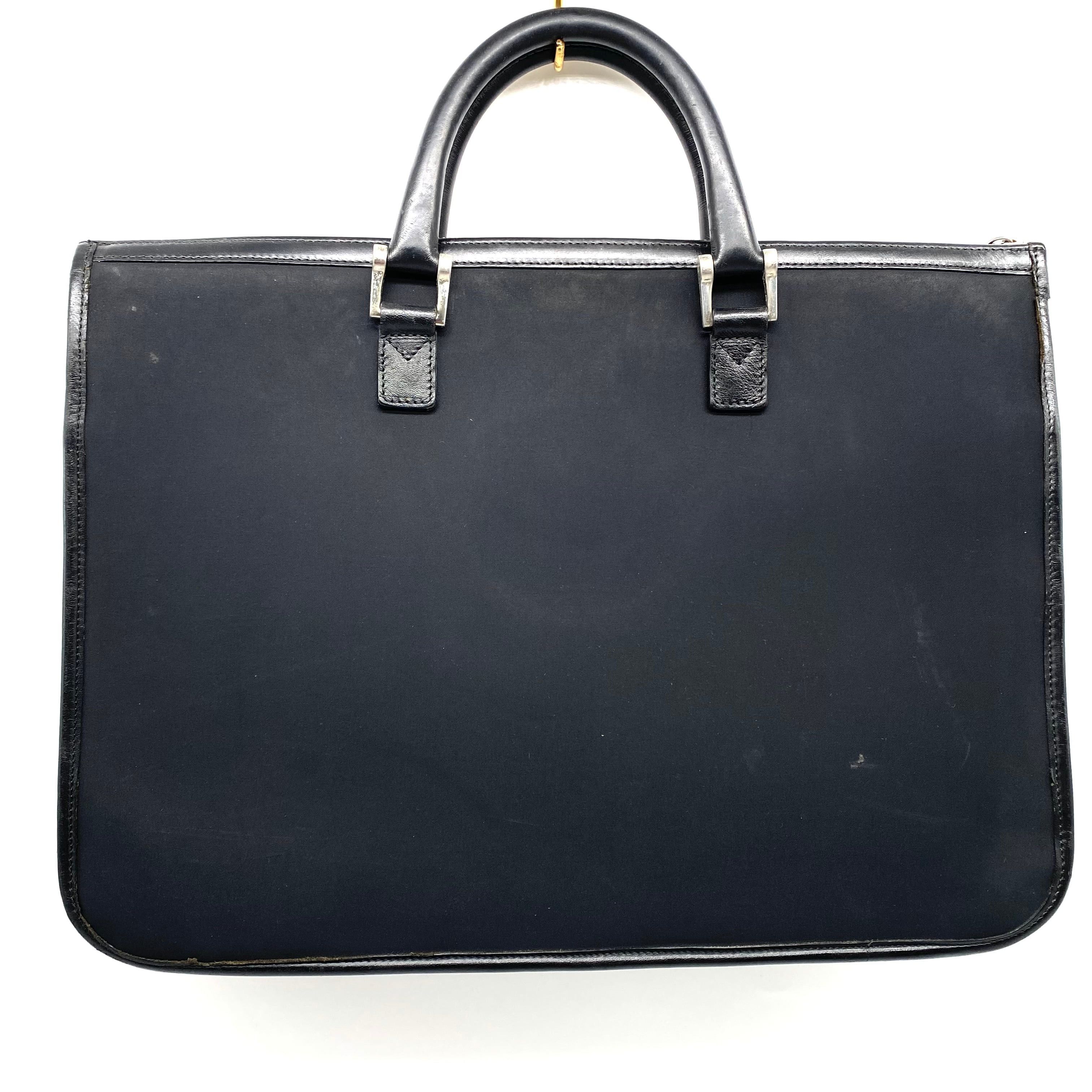 Burberry Vintage Burberry Business Bag Black Size ONE SIZE - 2 Thumbnail