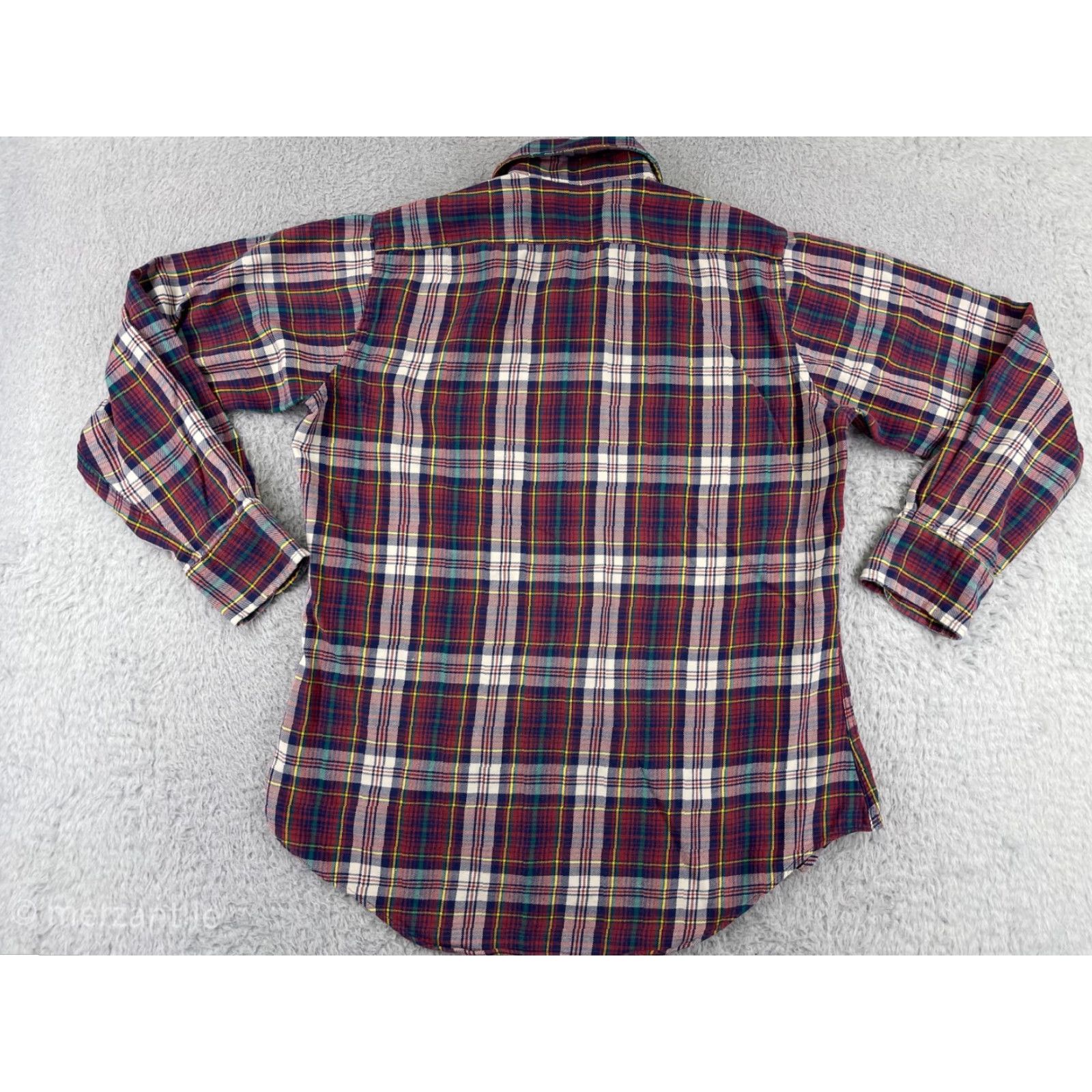 Vintage VINTAGE Thorpe Shirt Mens Medium Red Plaid 100% Cotton Flannel Button-Up with Pockets - Casual Workwear Mens M Red Plaid Shirt Size US M / EU 48-50 / 2 - 2 Thumbnail