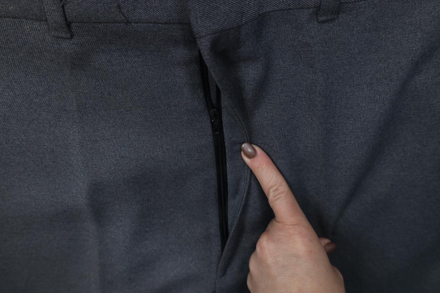 Vintage Vintage 70s Streetwear Knit Wide Leg Chino Pants Gray USA Size US 36 / EU 52 - 7 Thumbnail