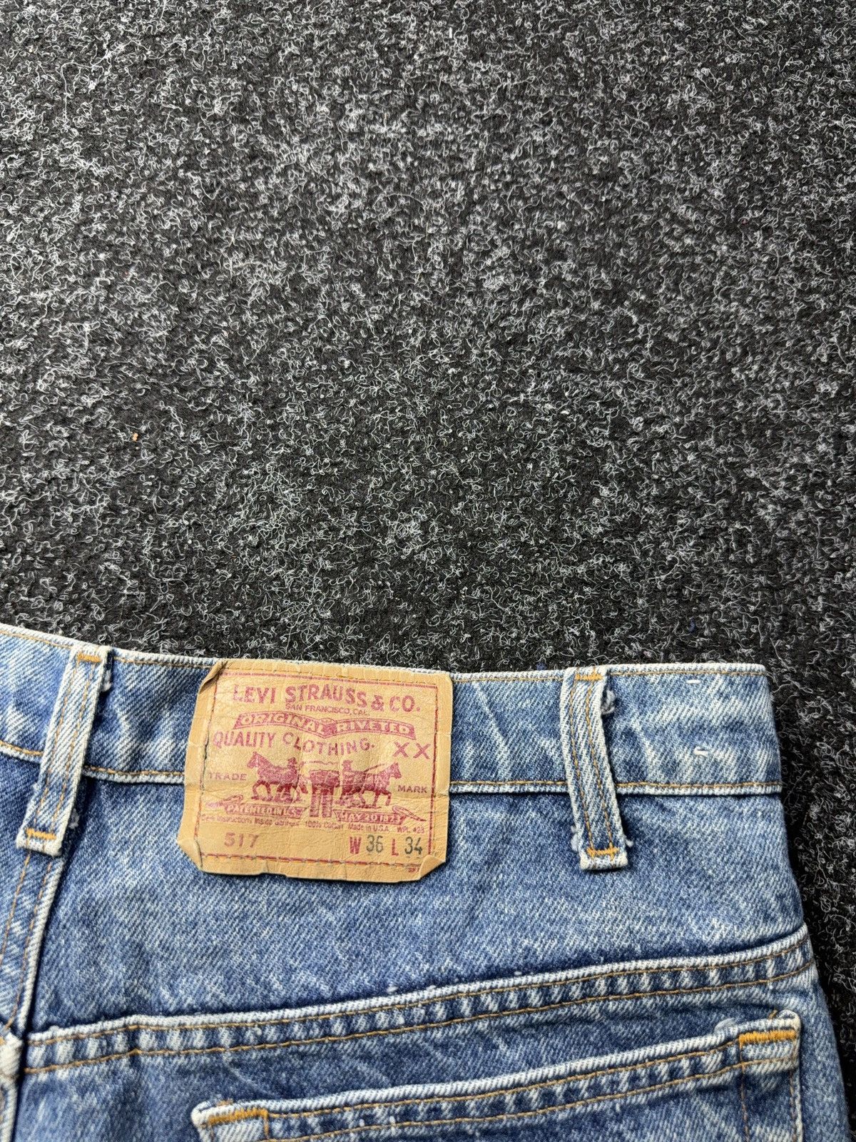 Levi's Vintage Clothing Archive Vintage 90s Levi’s 517 Made in USA Bootcut Jeans Size US 35 - 24 Thumbnail
