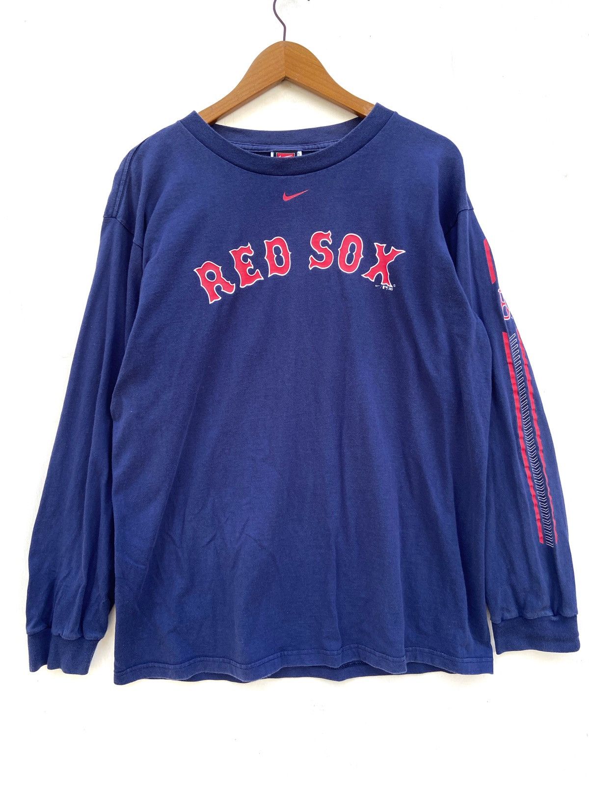 MLB 🔥 Vintage y2k Red Sox t shirt long sleeve MLB Size US M / EU 48-50 / 2 - 1 Thumbnail