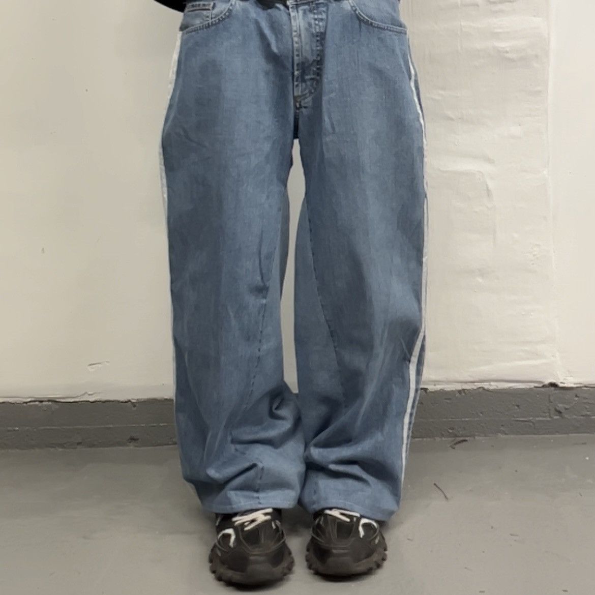 Handmade rew* adidas jeans Size US 34 / EU 50 - 2 Thumbnail