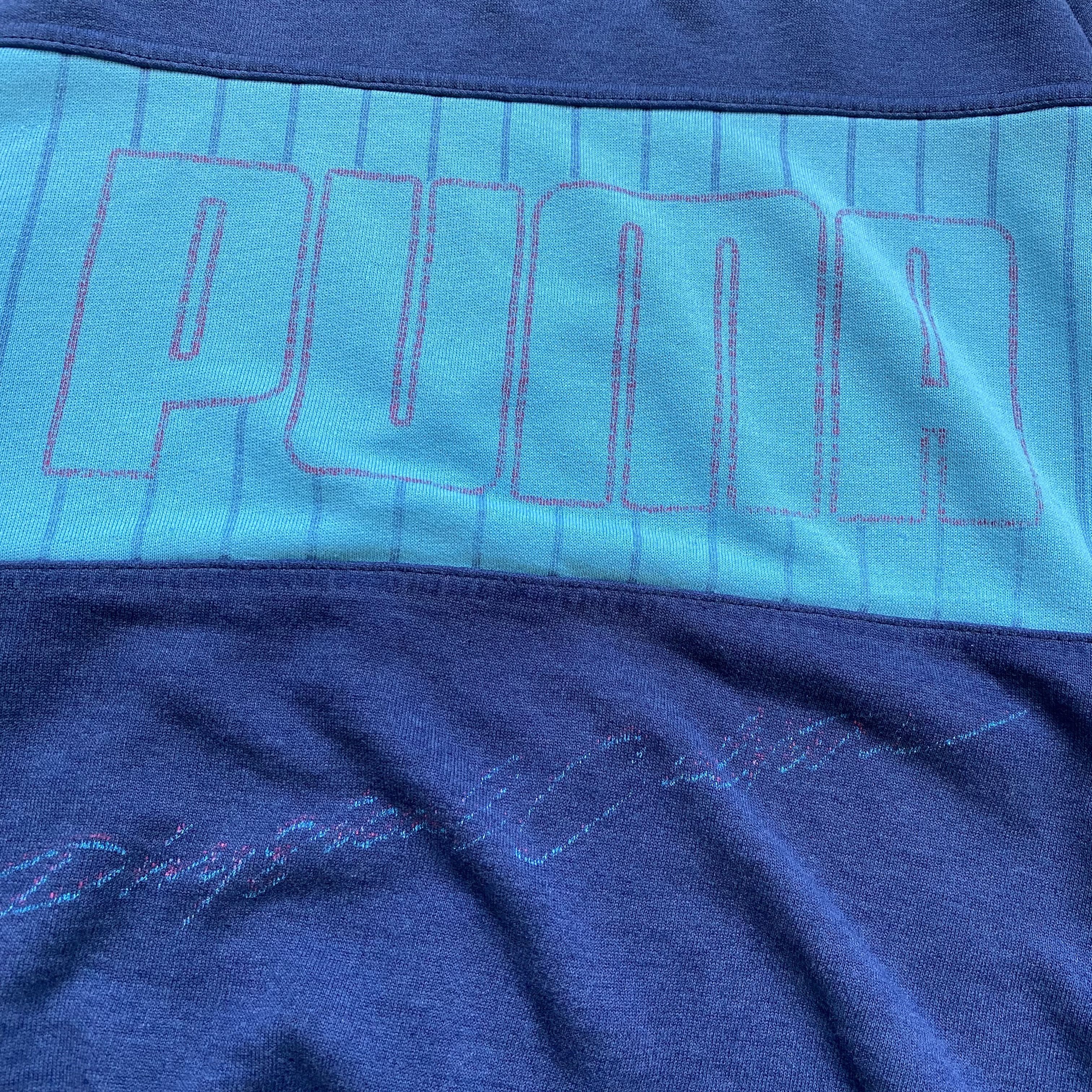 Puma Vintage 80s Puma sweatshirt Distressed Big logo Size US M / EU 48-50 / 2 - 5 Thumbnail