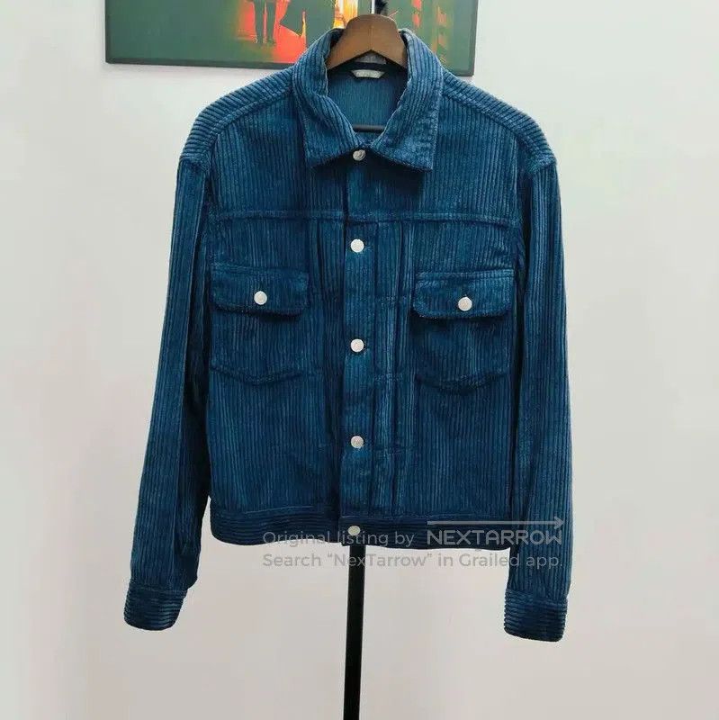 Dior Dior Long Sleeve Blue Cord Jacket for Men . Size US L / EU 52-54 / 3 - 1 Thumbnail