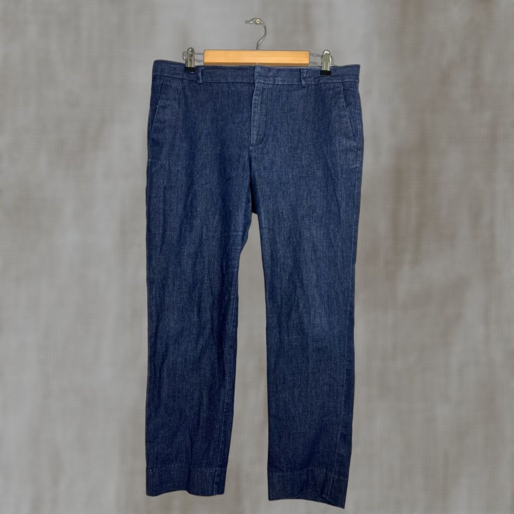 Banana Republic Banana Republic Avery Pants Denim Blue Chino 36 Regular 36x27 Womens Polyester Cotton Blend Jeans Denim N/A Size 25" / US 0 / IT 36 - 1 Thumbnail