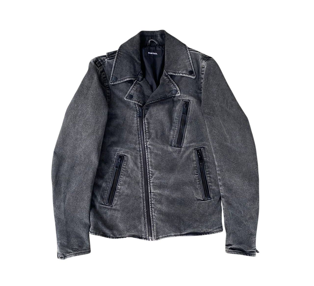 Diesel DIESEL BIKER JACKET FADED BLACK MEDIUM Size US M / EU 48-50 / 2 - 4 Thumbnail