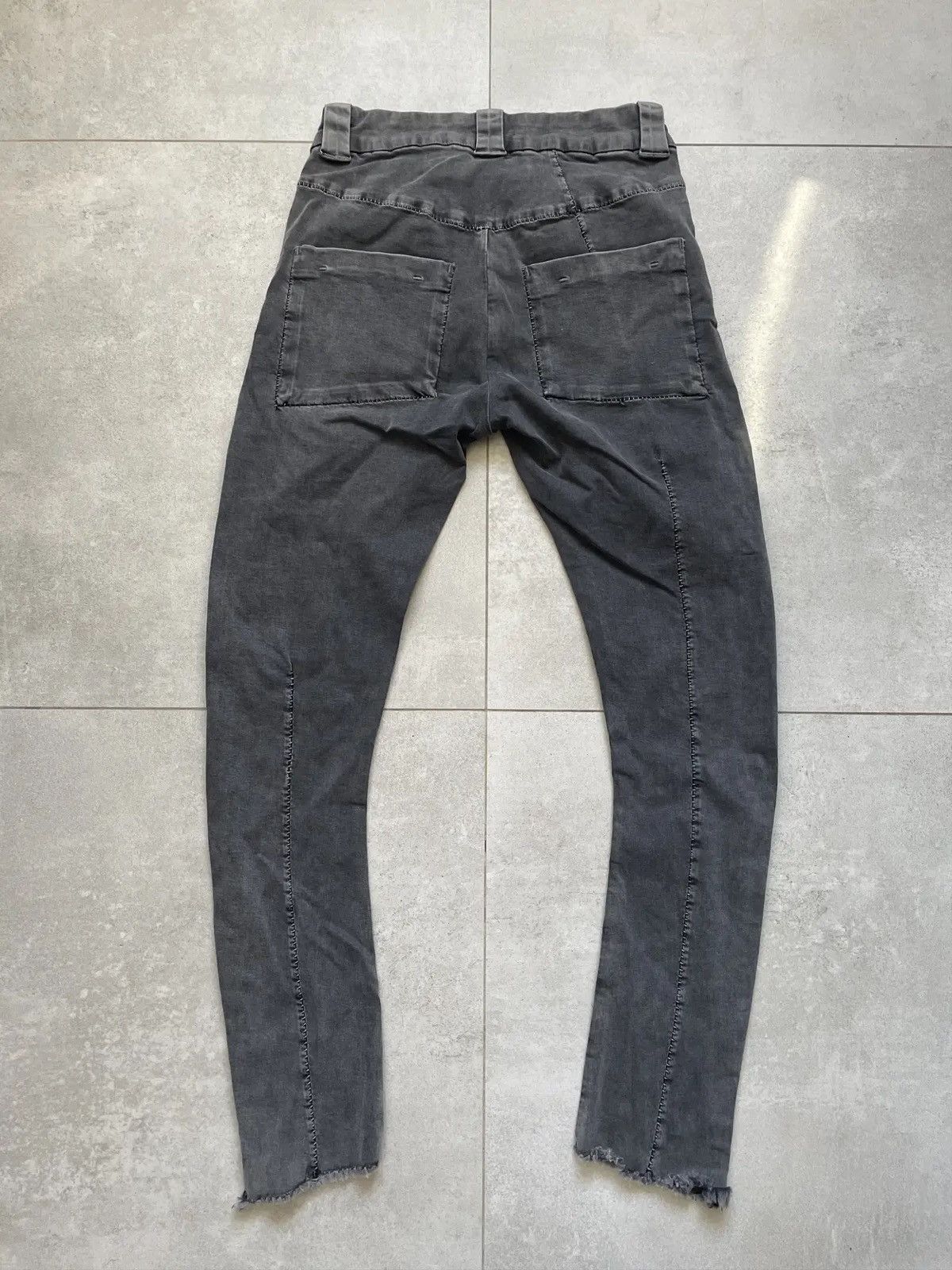 THOM KROM GREY MT65 DROPPED CROTCH RICK OWENS TYPE PANTS