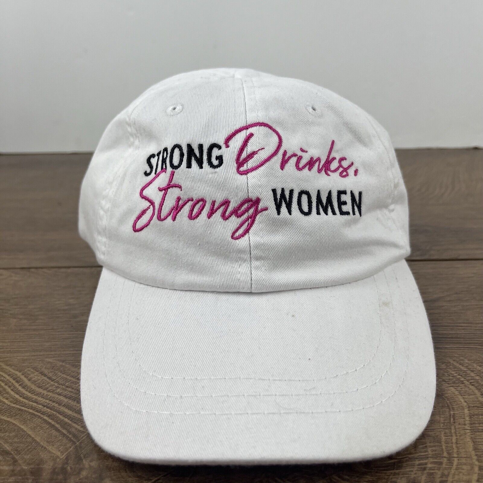 Other Strong Drinks Strong Women Hat White Hat Adjustable White Ad Size ONE SIZE - 5 Thumbnail