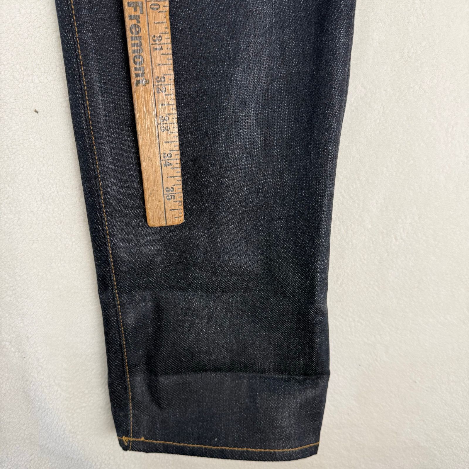 7 For All Mankind 7 FOR ALLMANKIND MEN'S 33 MADE IN USA DARK BLUE WAXED STR Size US 33 - 4 Thumbnail