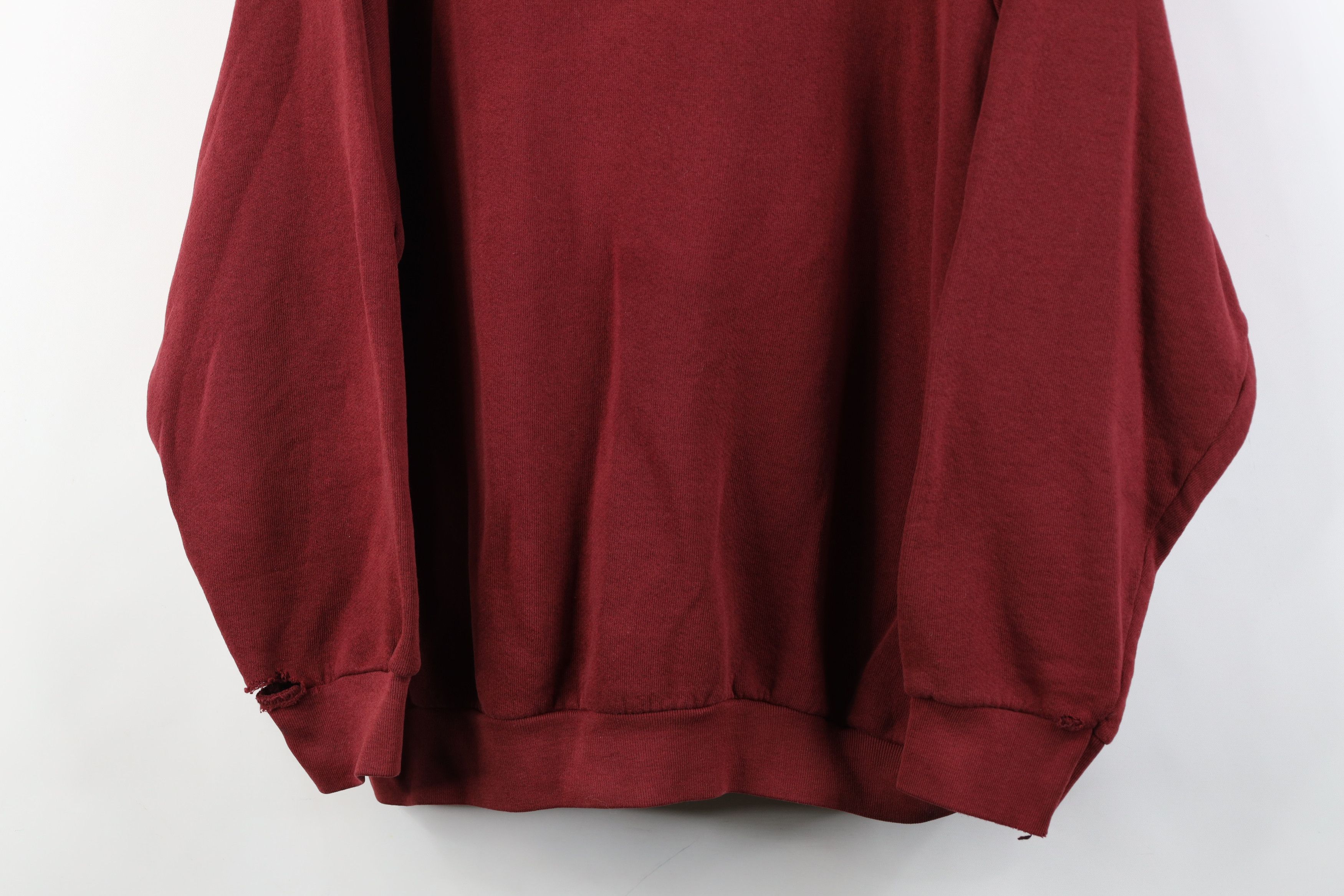 Vintage Vintage 70s 80s Streetwear Raglan Crewneck Sweatshirt Red Size US XL / EU 56 / 4 - 3 Thumbnail